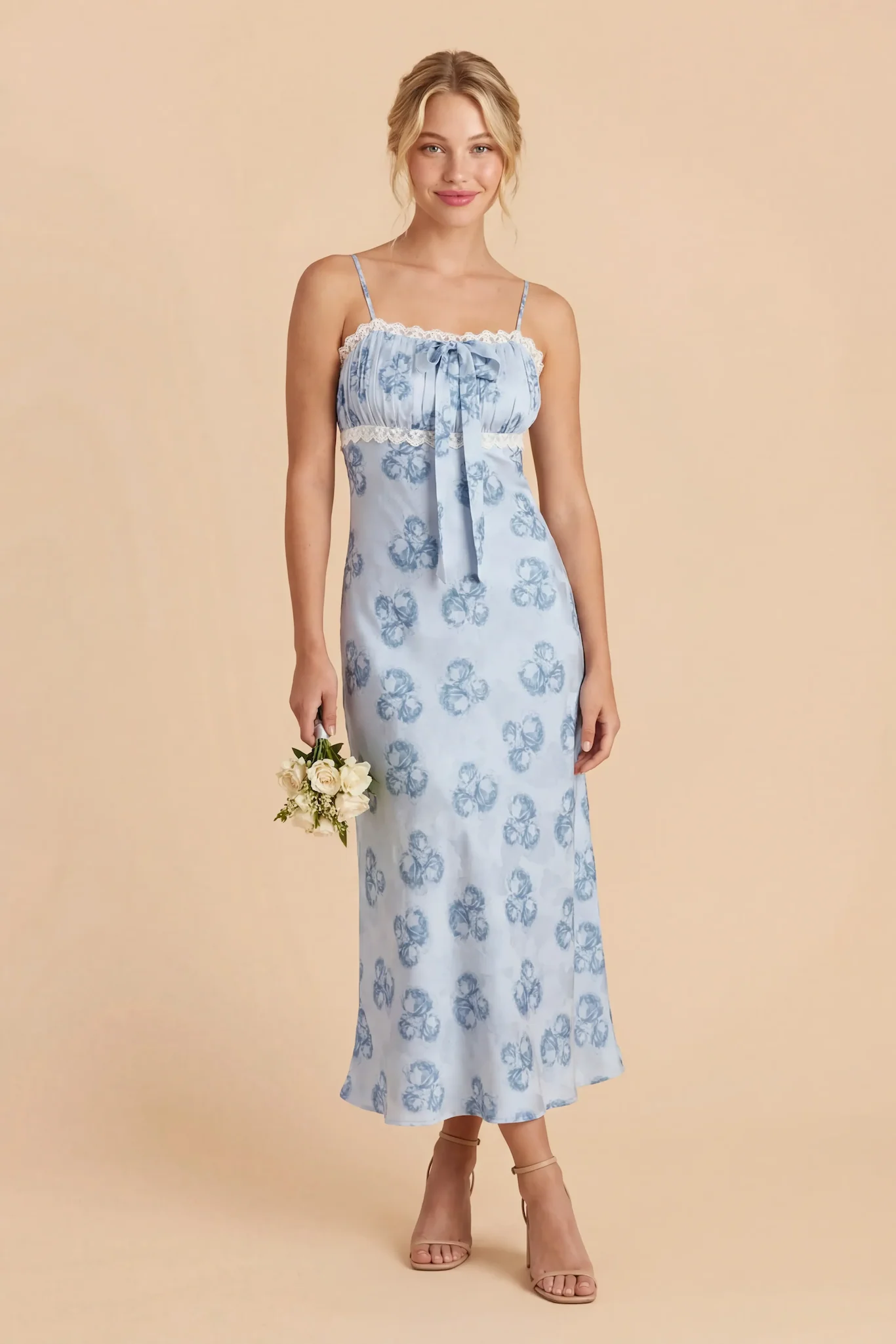 Terrace Dress - Blue Flower