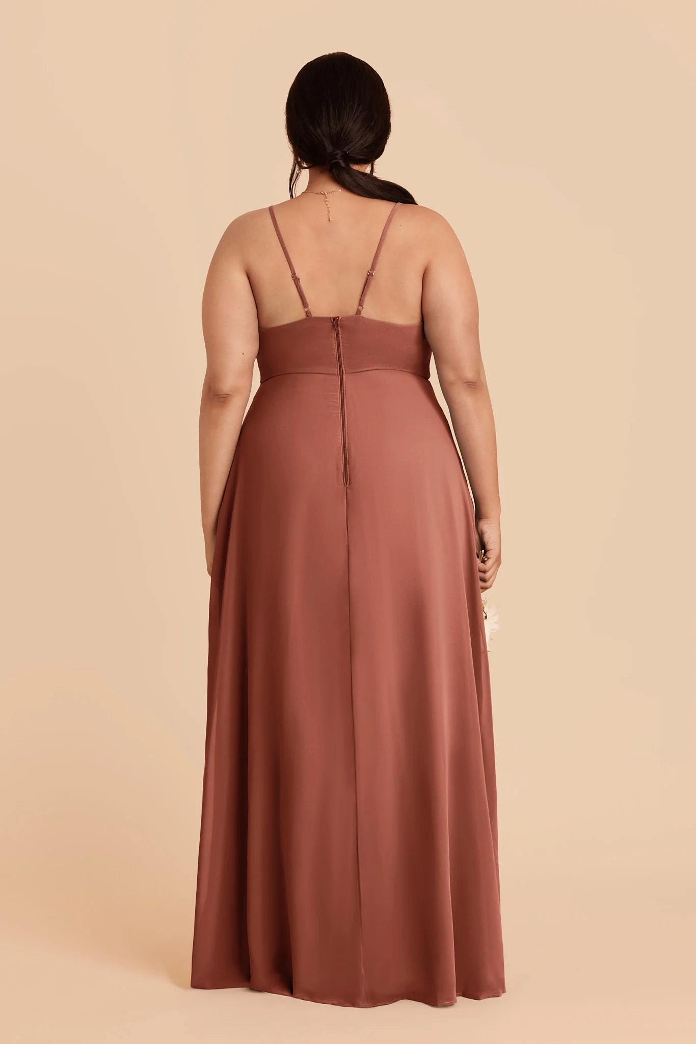 Theresa Chiffon Dress - Desert Rose - Image 4