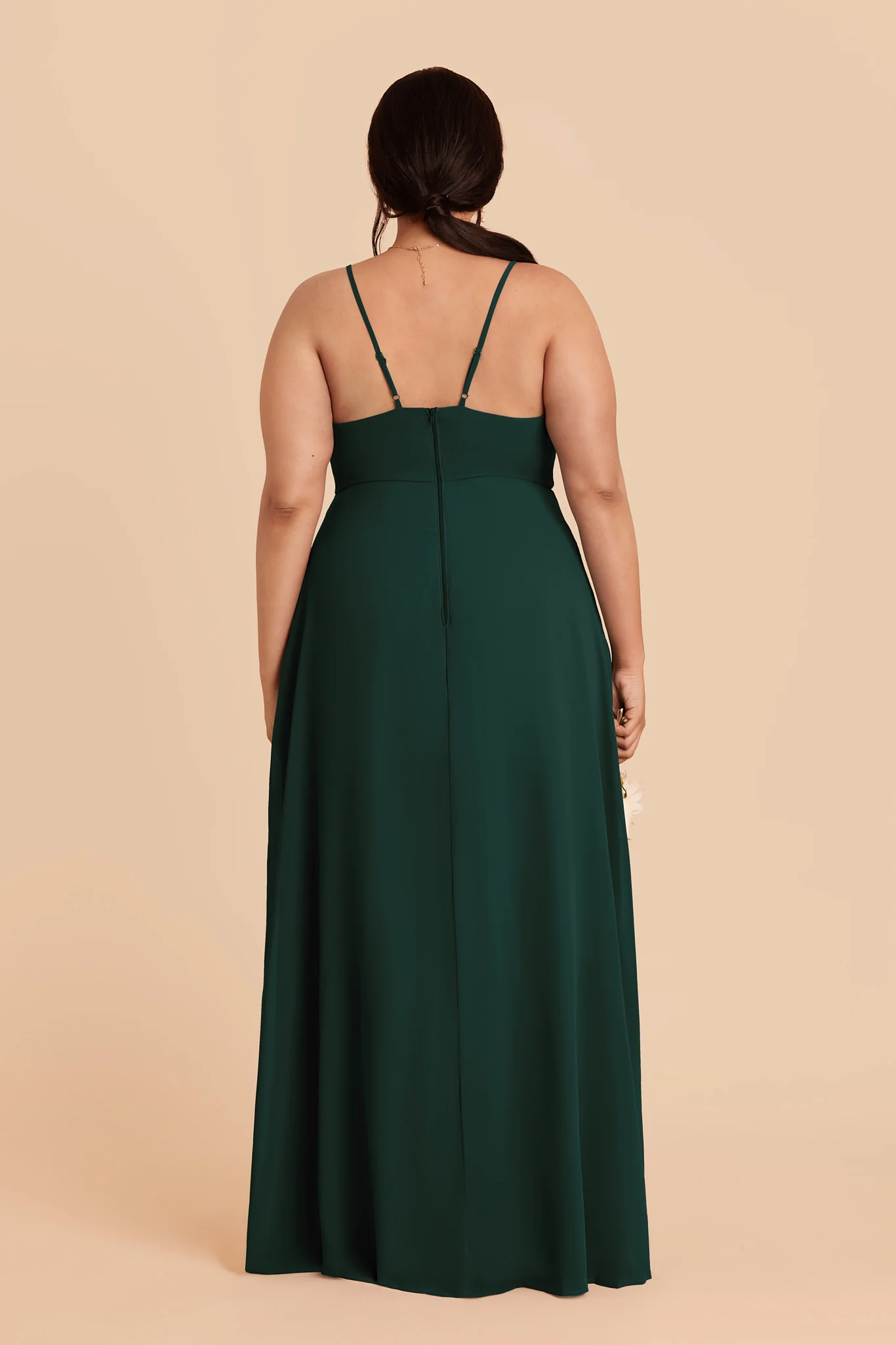 Theresa Chiffon Dress - Emerald - Image 4