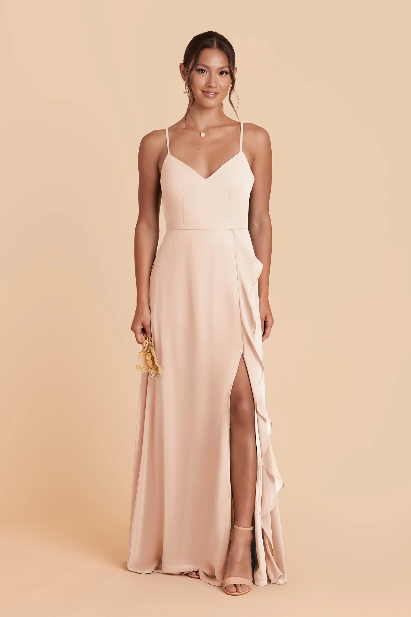 Theresa Chiffon Dress - English Rose