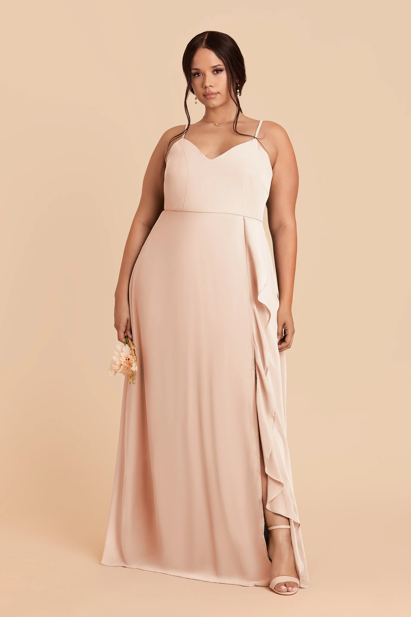 Theresa Chiffon Dress - English Rose - Image 2