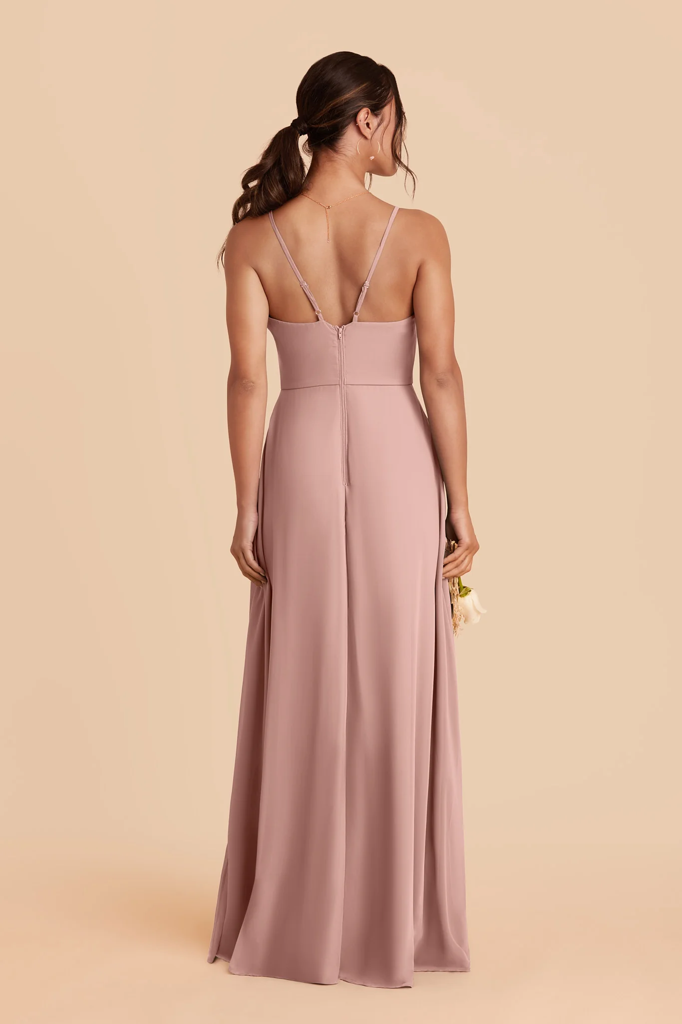 Theresa Chiffon Dress - English Rose - Image 6