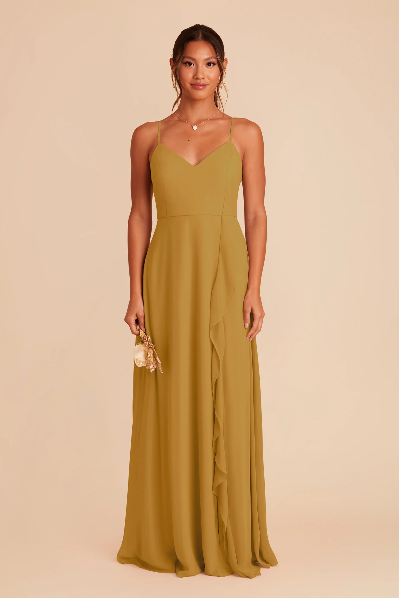 Theresa Chiffon Dress - Marigold