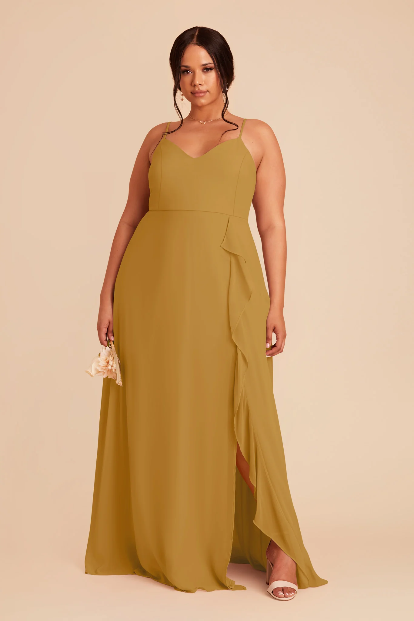 Theresa Chiffon Dress - Marigold - Image 2