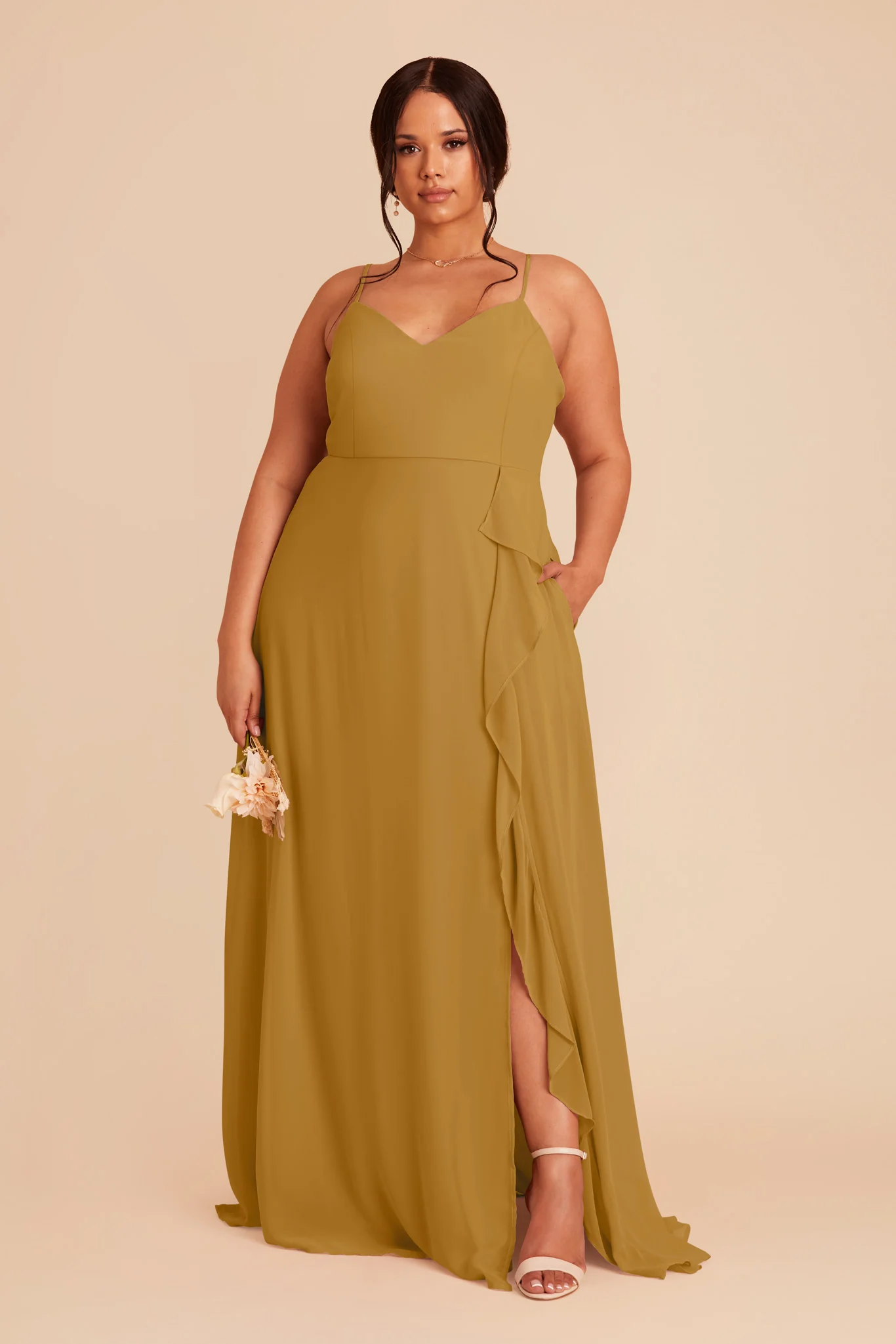 Theresa Chiffon Dress - Marigold - Image 6