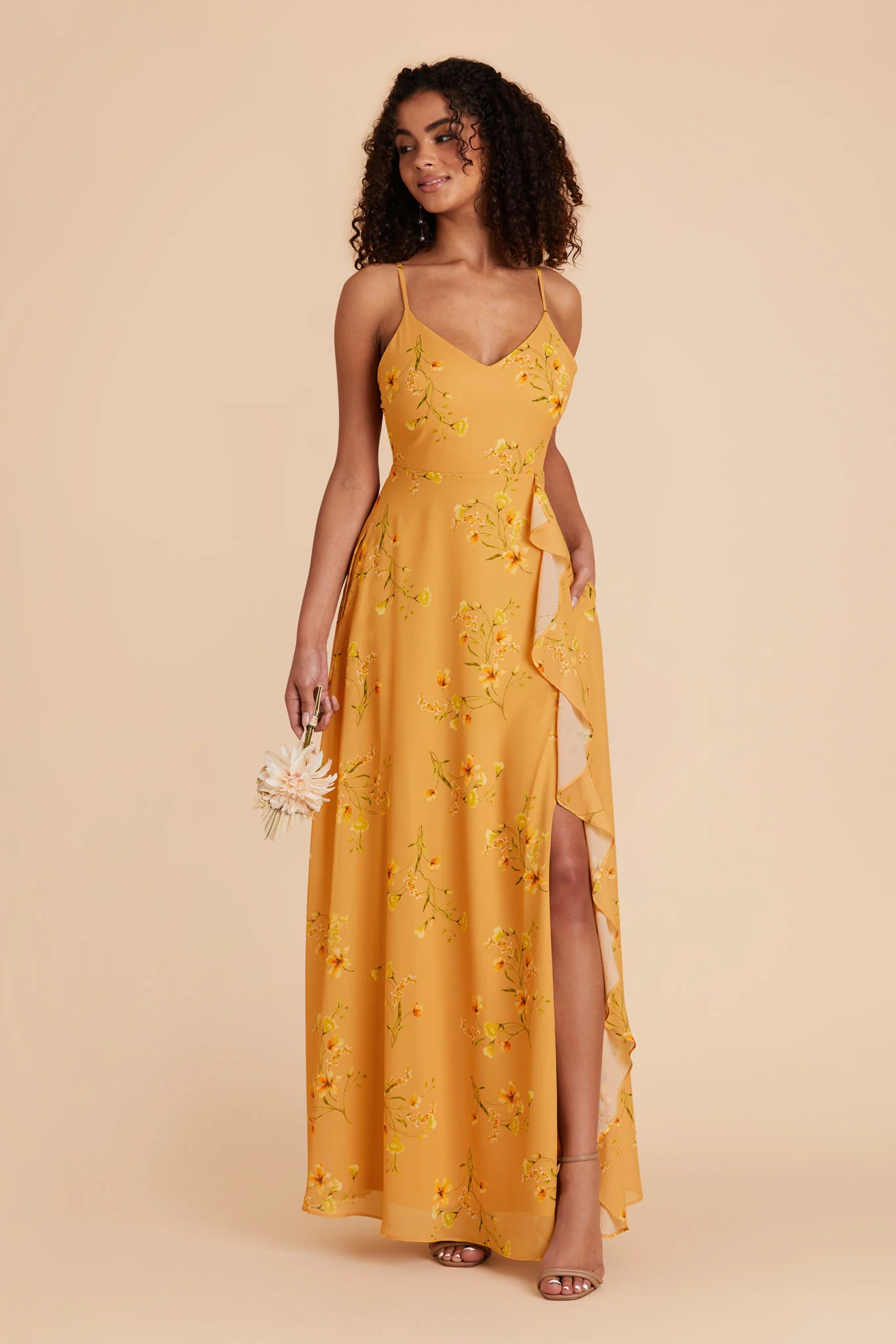 Theresa Chiffon Dress - Marigold Le Fleur - Image 2