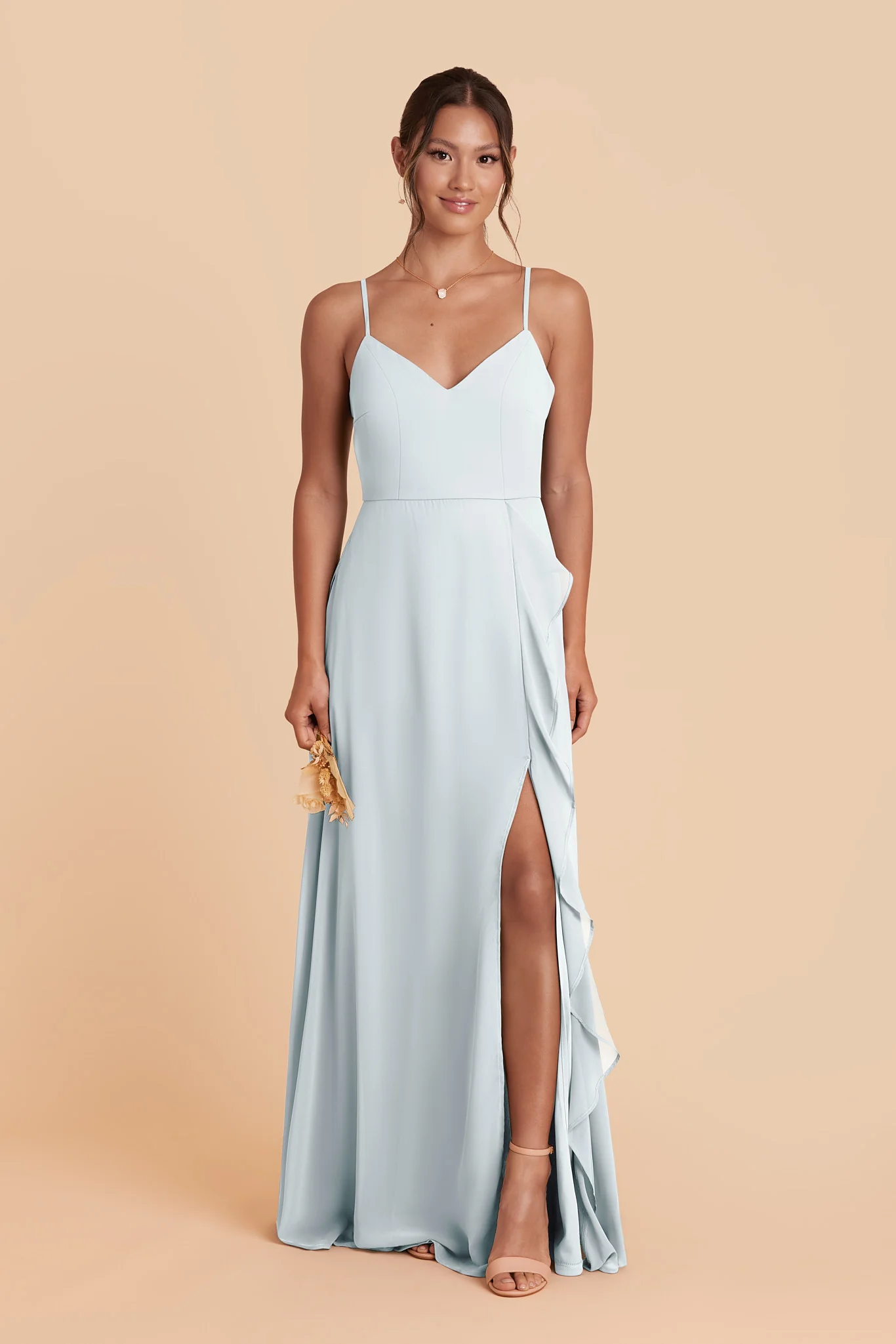Theresa Chiffon Dress - Mist Blue