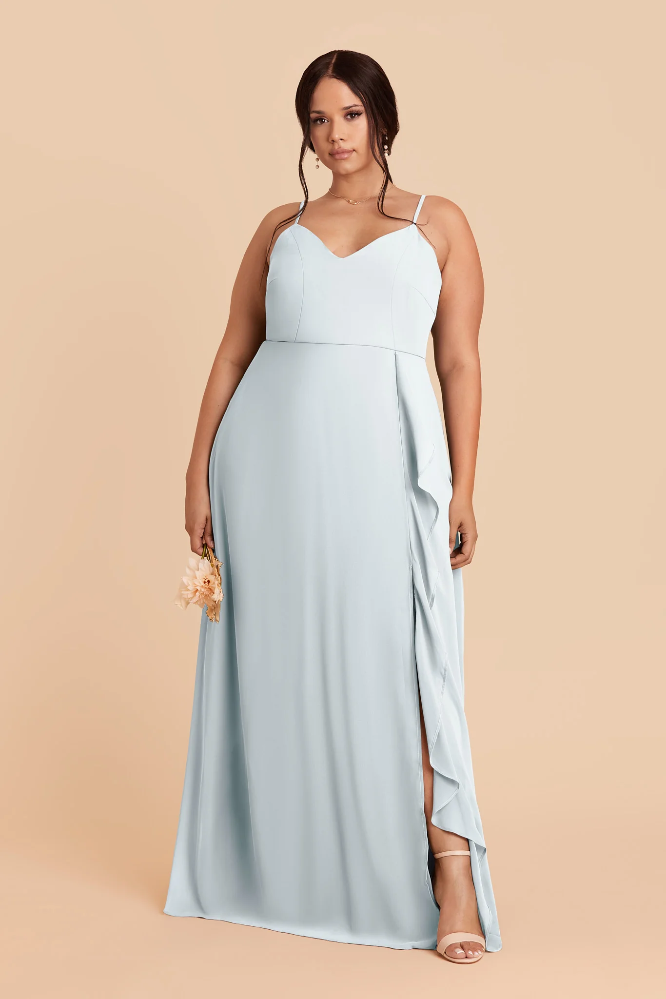 Theresa Chiffon Dress - Mist Blue - Image 2
