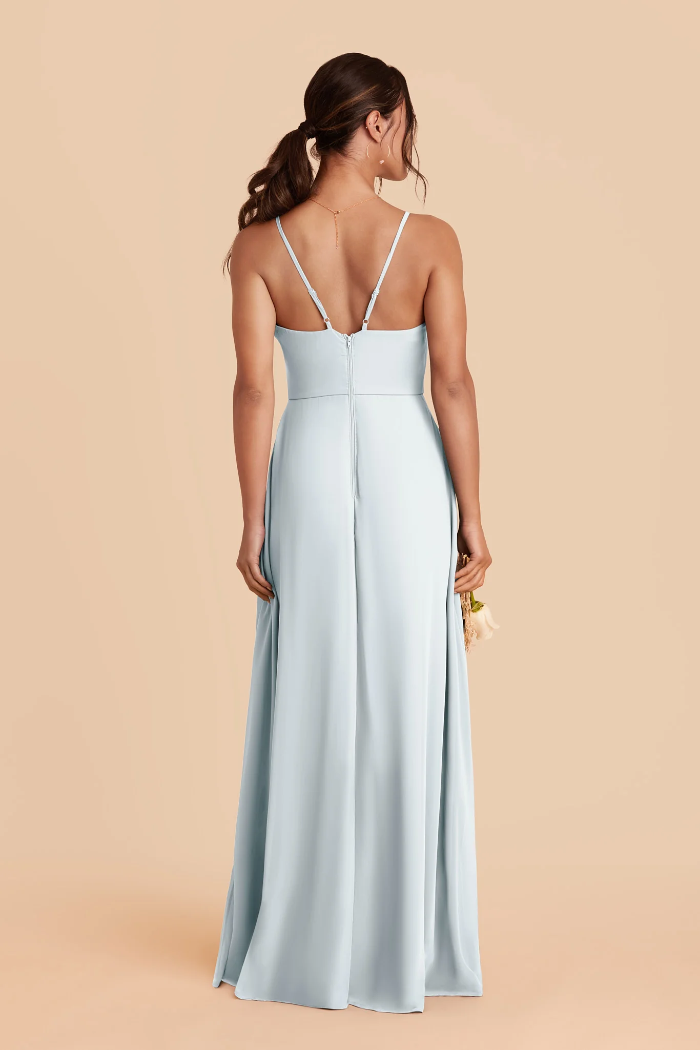 Theresa Chiffon Dress - Mist Blue - Image 3