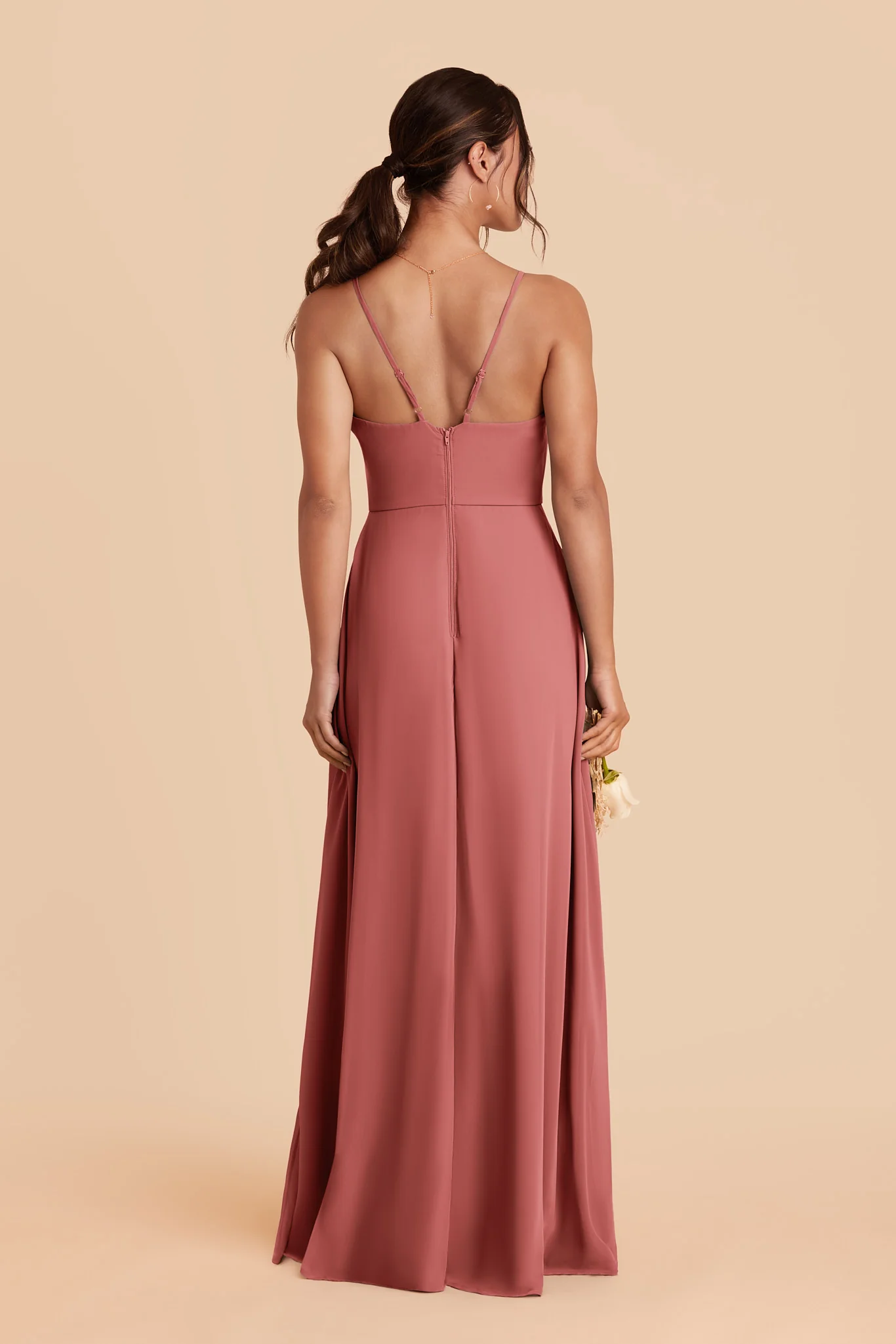 Theresa Chiffon Dress - Mulberry - Image 3