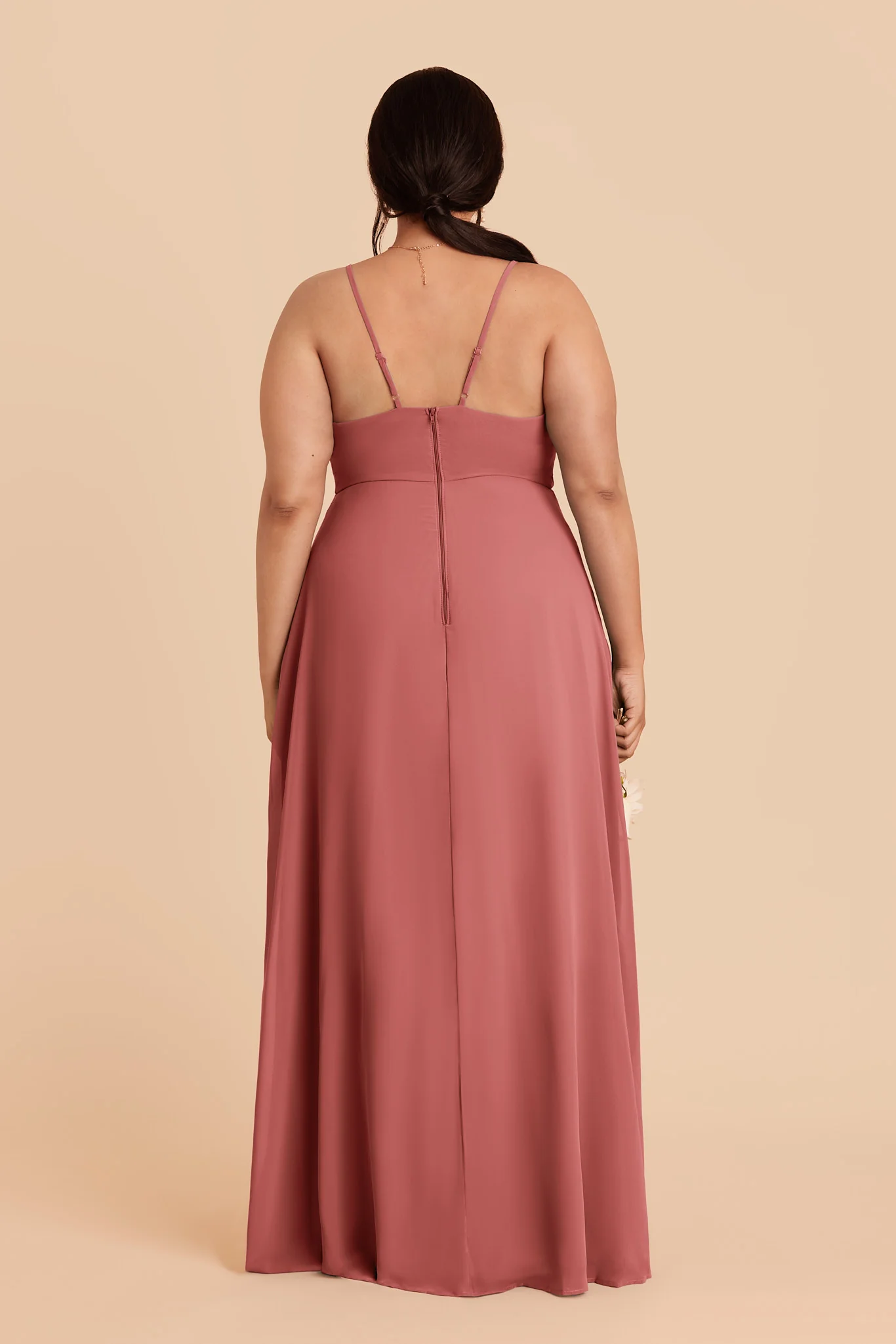 Theresa Chiffon Dress - Mulberry - Image 4