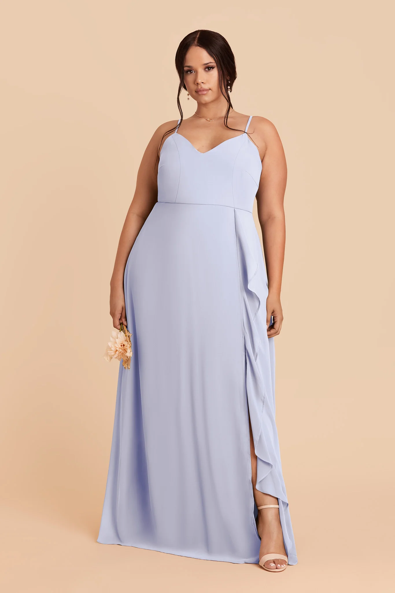 Theresa Chiffon Dress - Periwinkle Blue - Image 2