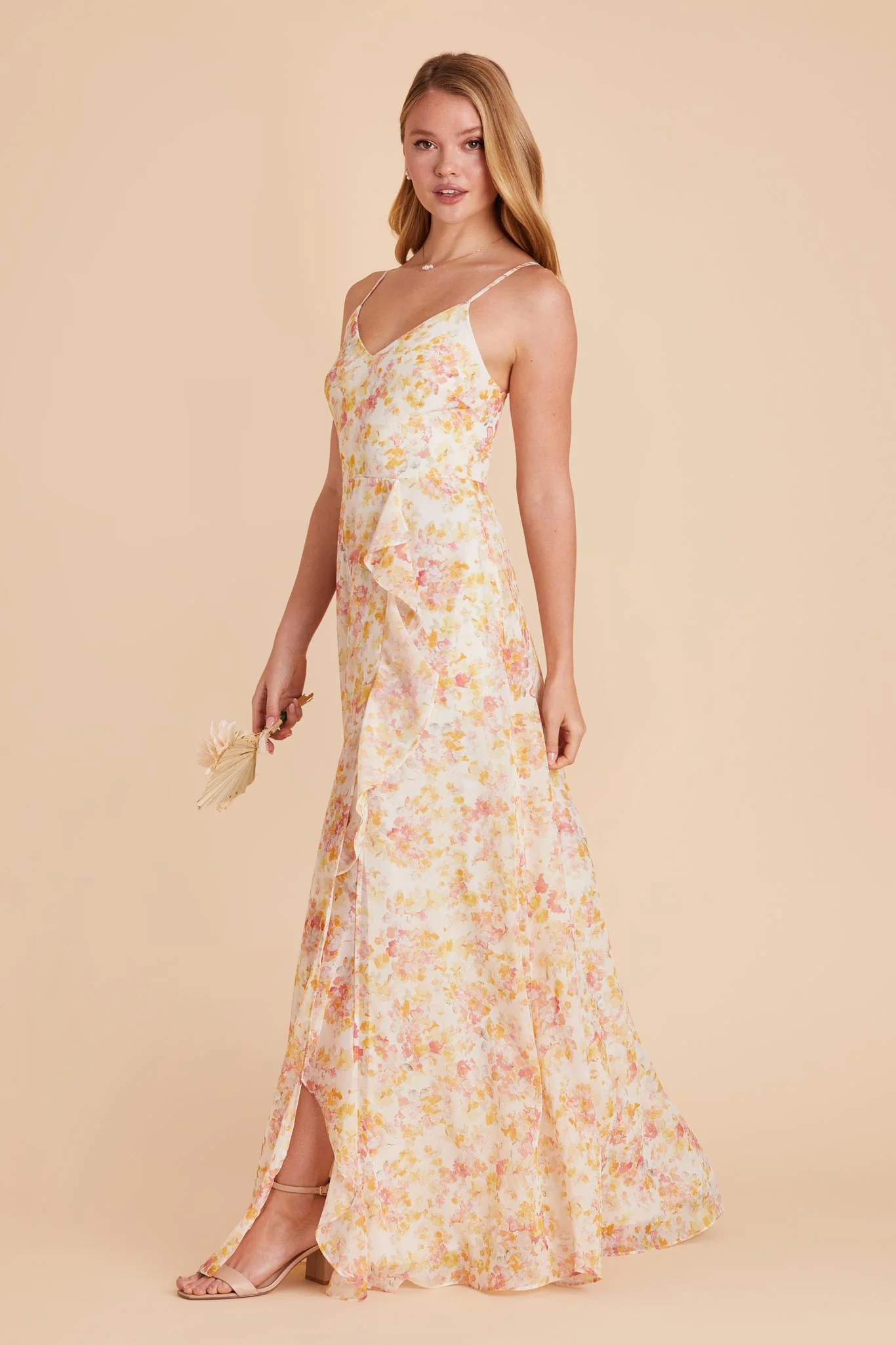 Theresa Chiffon Dress - Pressed Floral - Image 8