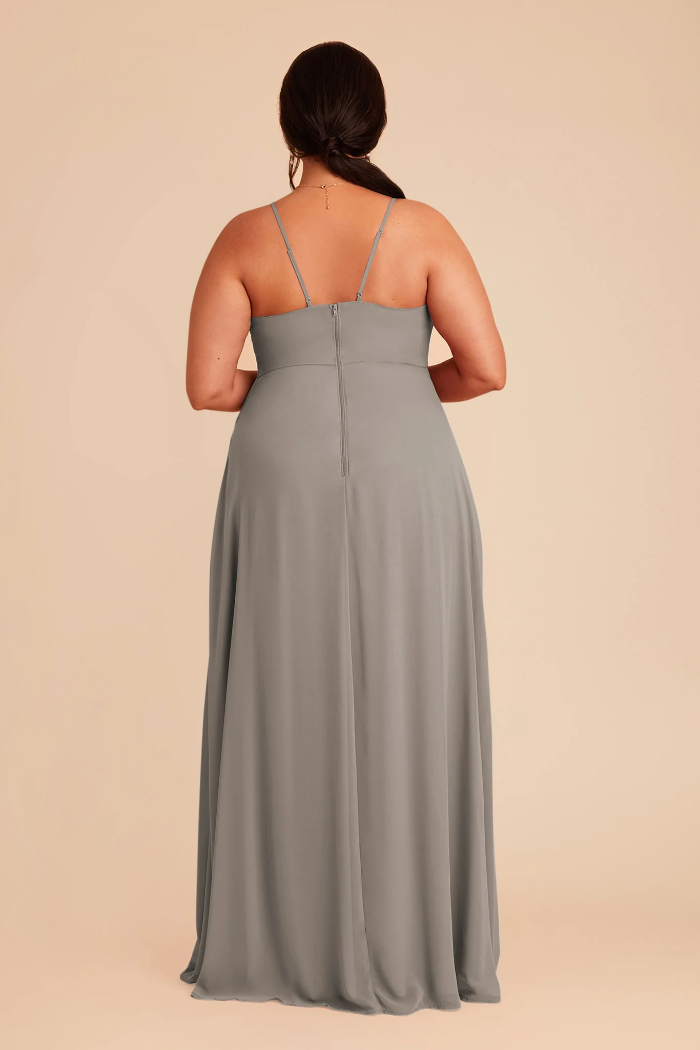 Theresa Chiffon Dress - Silver - Image 11
