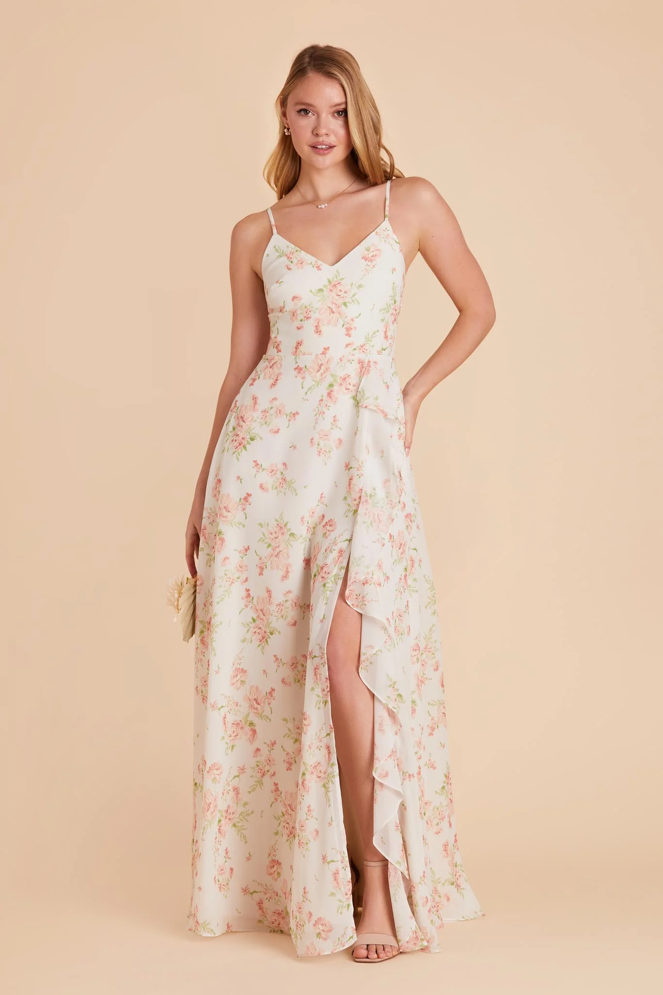 Theresa Chiffon Dress - Whimsical Blooms - Image 3