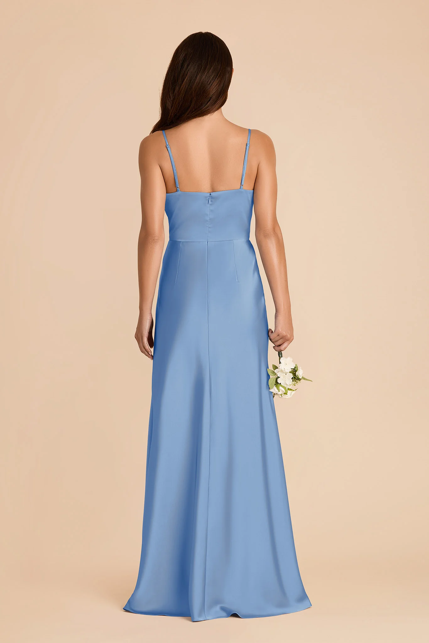 Theresa Matte Satin Dress - Bluebell - Image 5