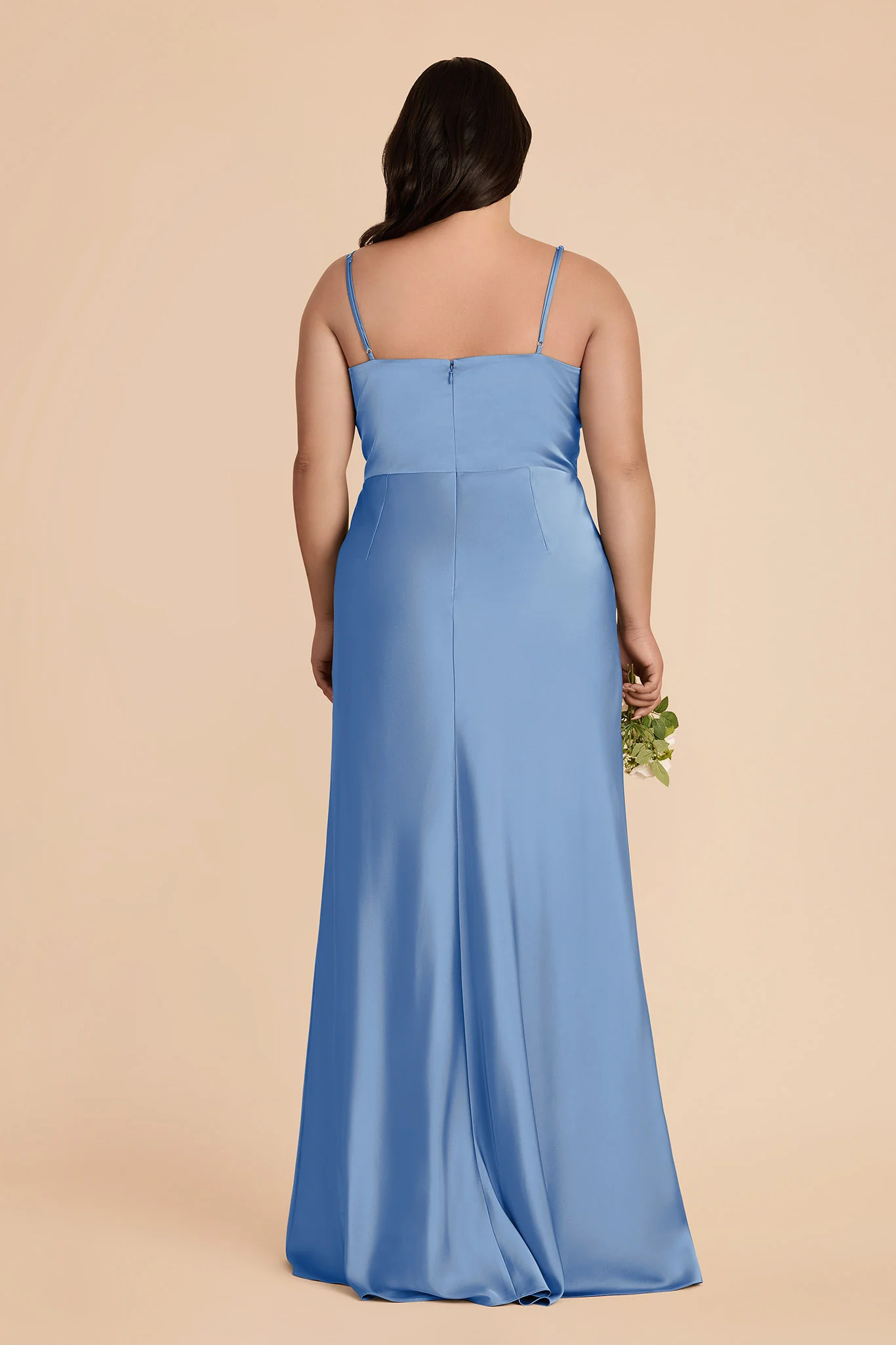 Theresa Matte Satin Dress - Bluebell - Image 8
