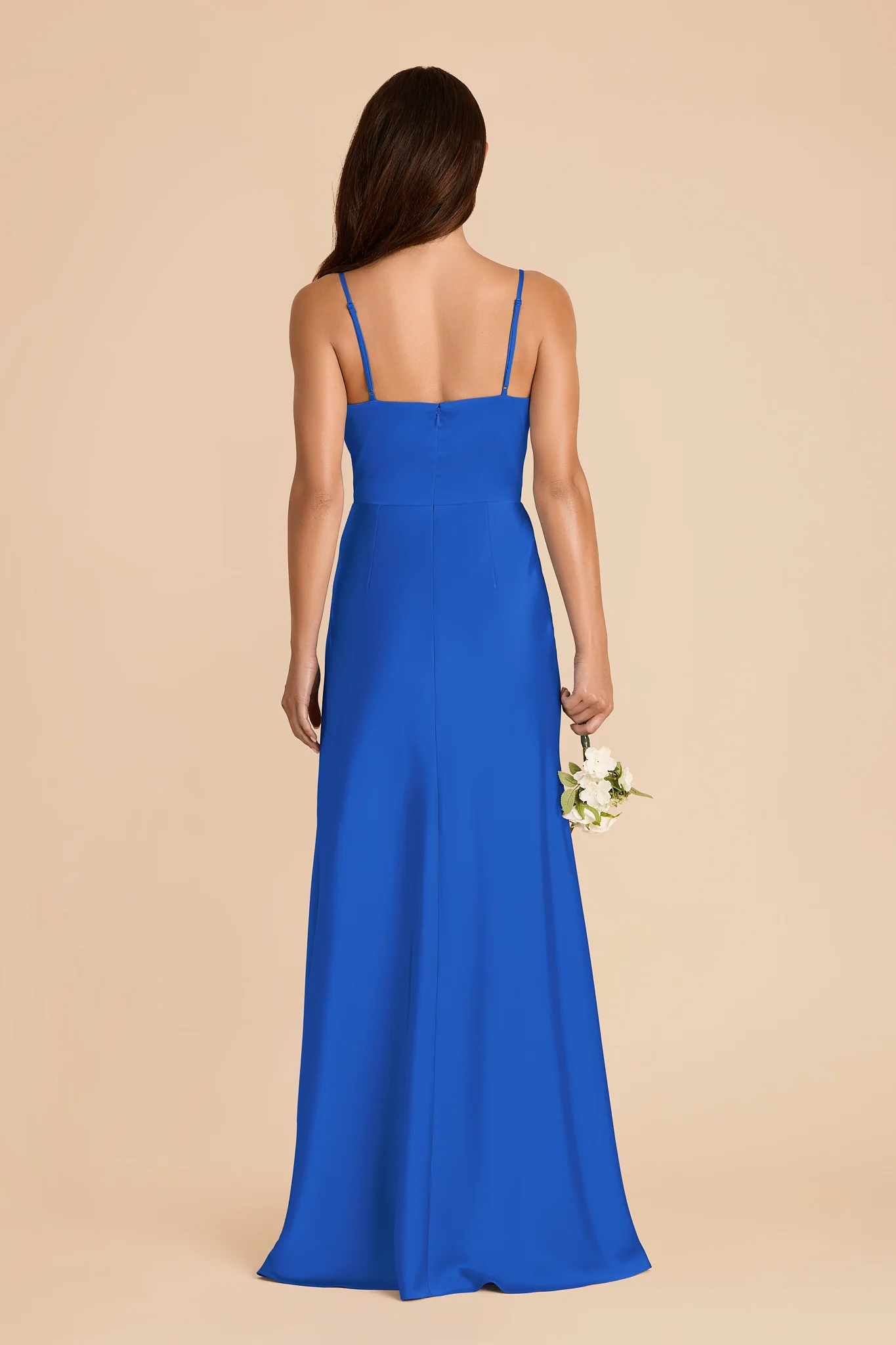 Theresa Matte Satin Dress - Cobalt Blue - Image 5