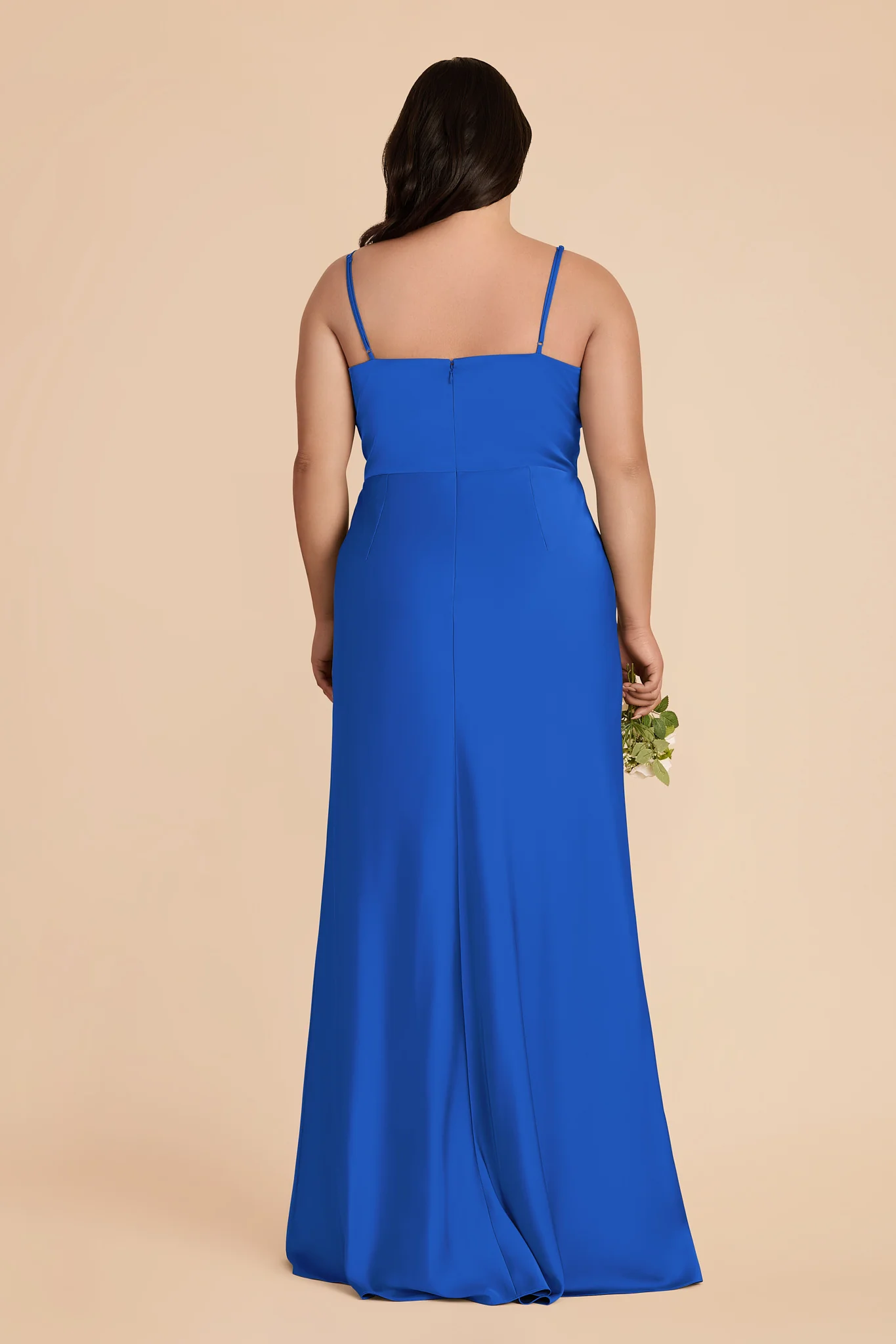 Theresa Matte Satin Dress - Cobalt Blue - Image 8