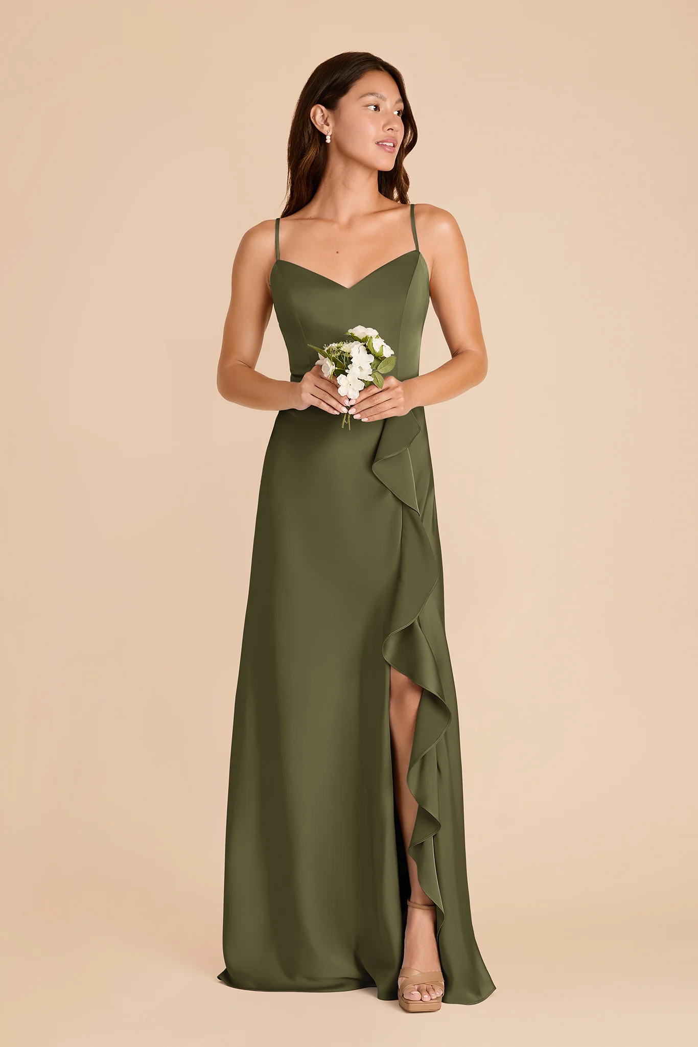 Theresa Matte Satin Dress - Martini - Image 3