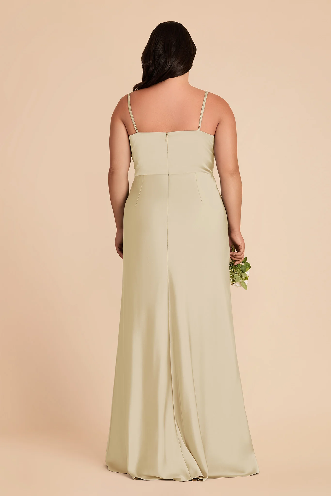 Theresa Matte Satin Dress - Prosecco - Image 8