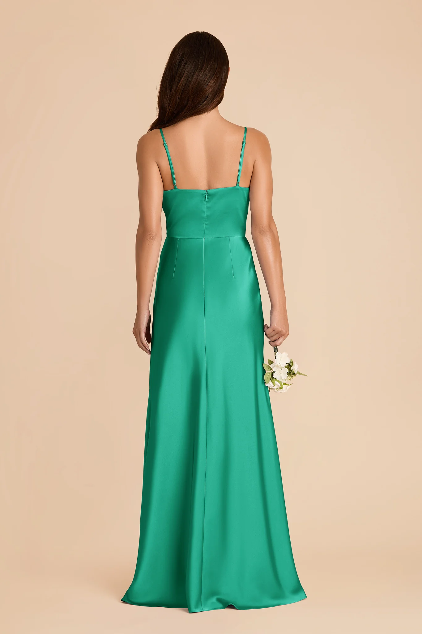 Theresa Matte Satin Dress - Turquoise - Image 5