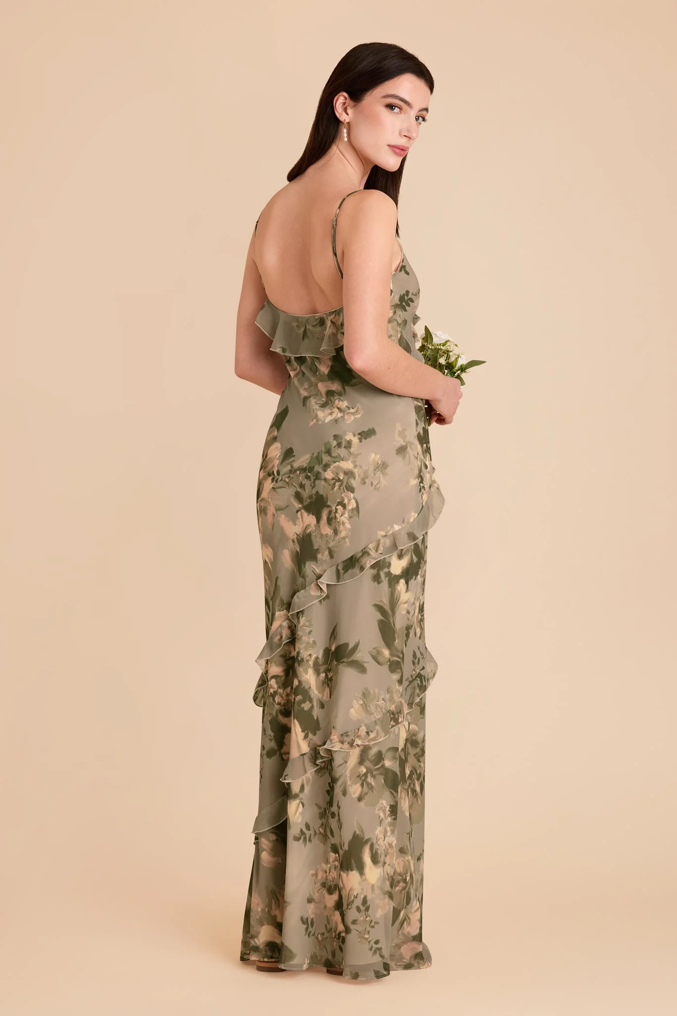 Valentina Chiffon Dress - Doe Painted Botanics - Image 3