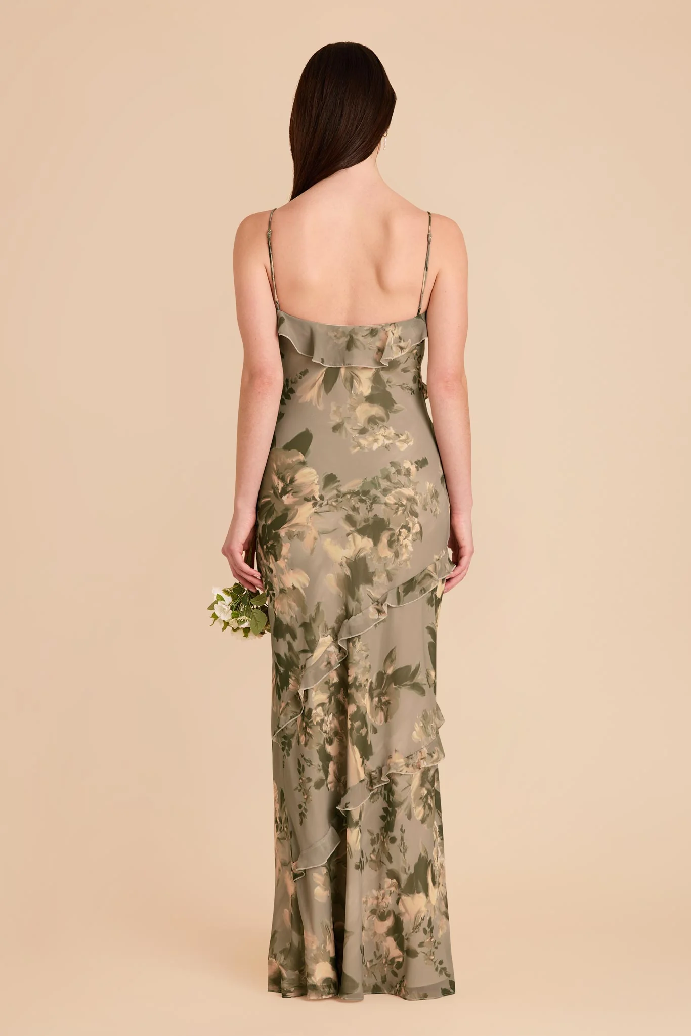 Valentina Chiffon Dress - Doe Painted Botanics - Image 4