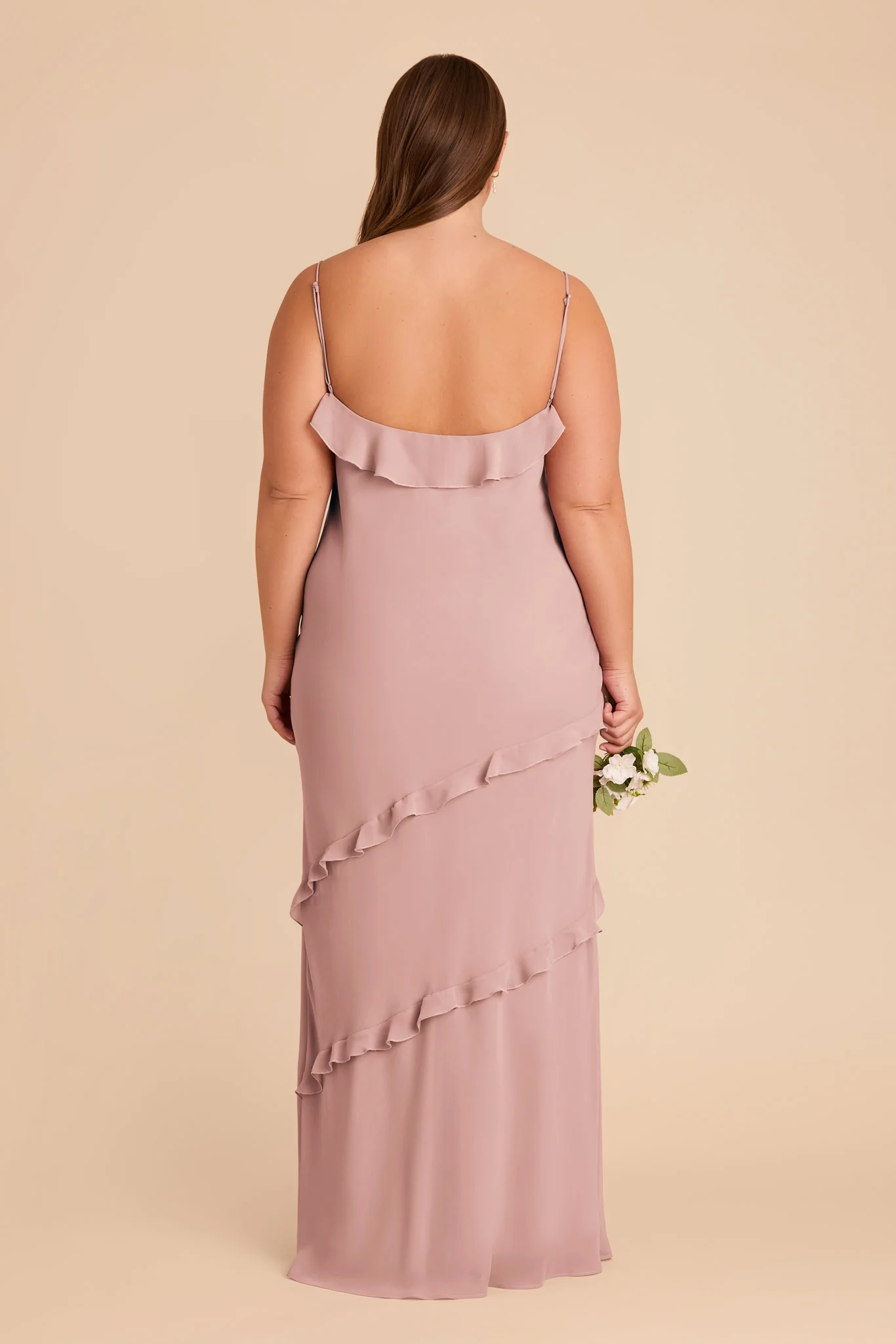 Valentina Chiffon Dress - English Rose - Image 9