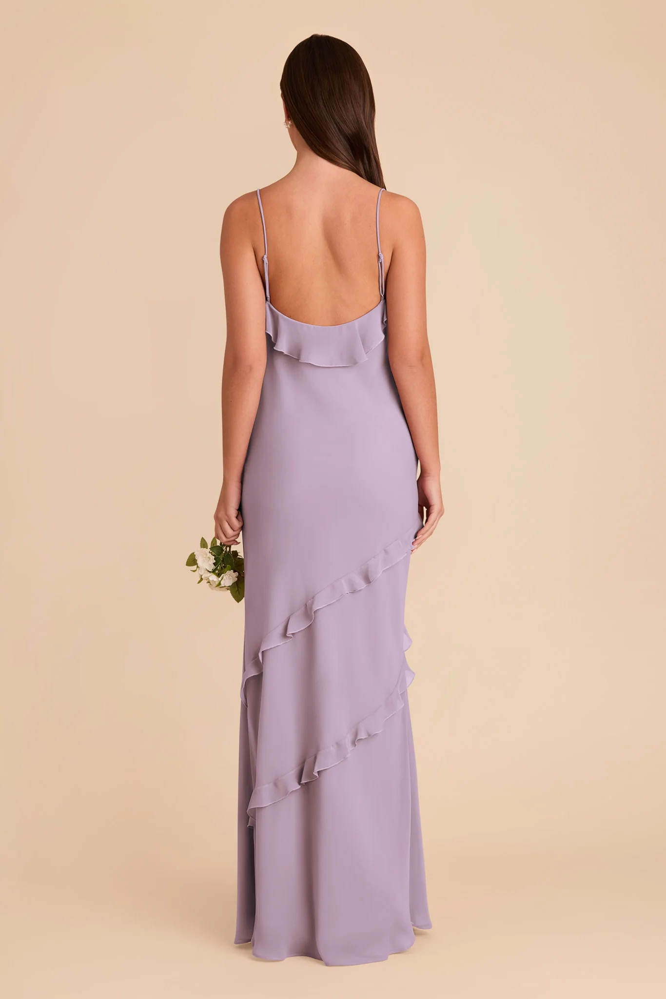 Valentina Chiffon Dress - Lavender - Image 5
