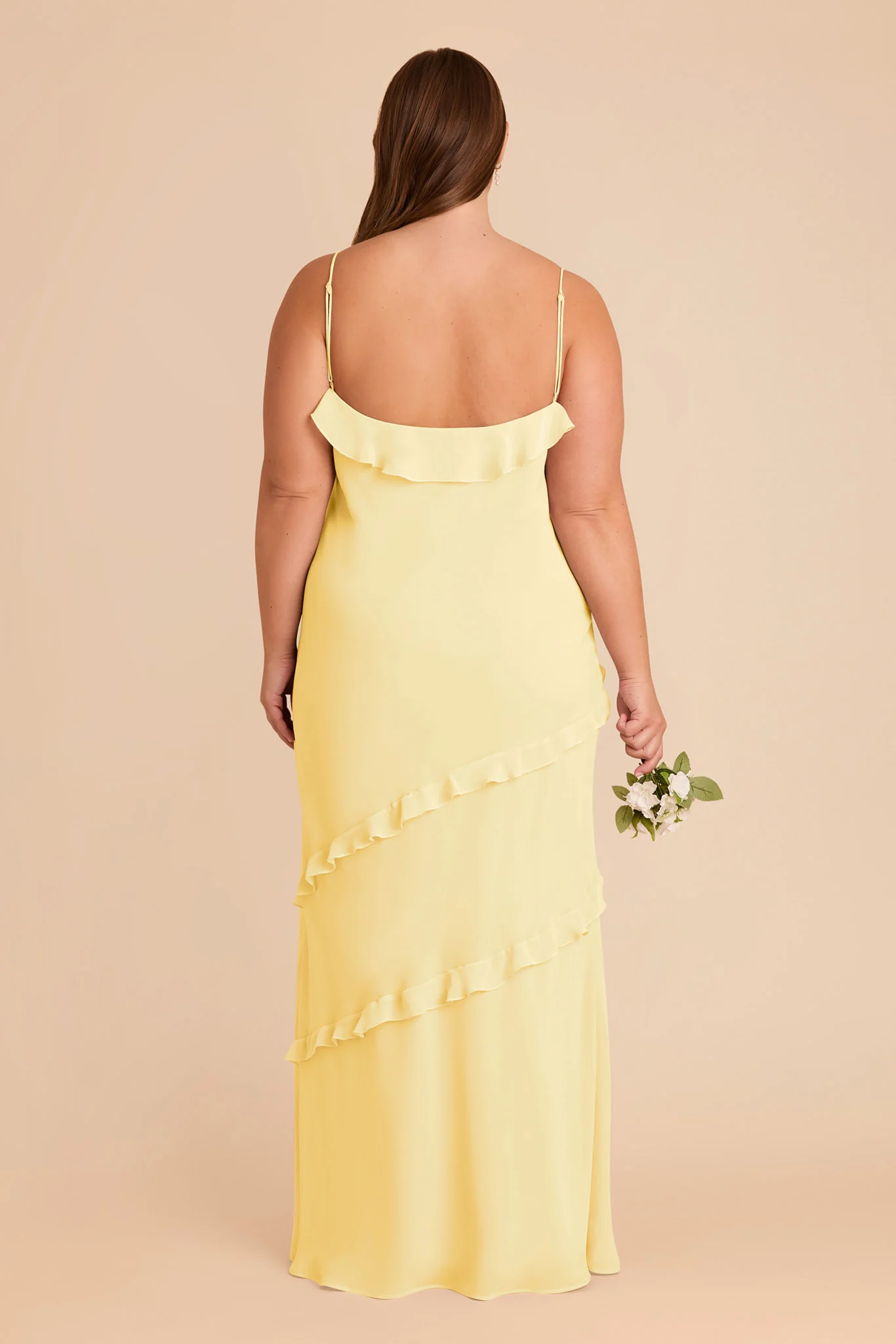 Valentina Chiffon Dress - Lemon Sorbet - Image 8