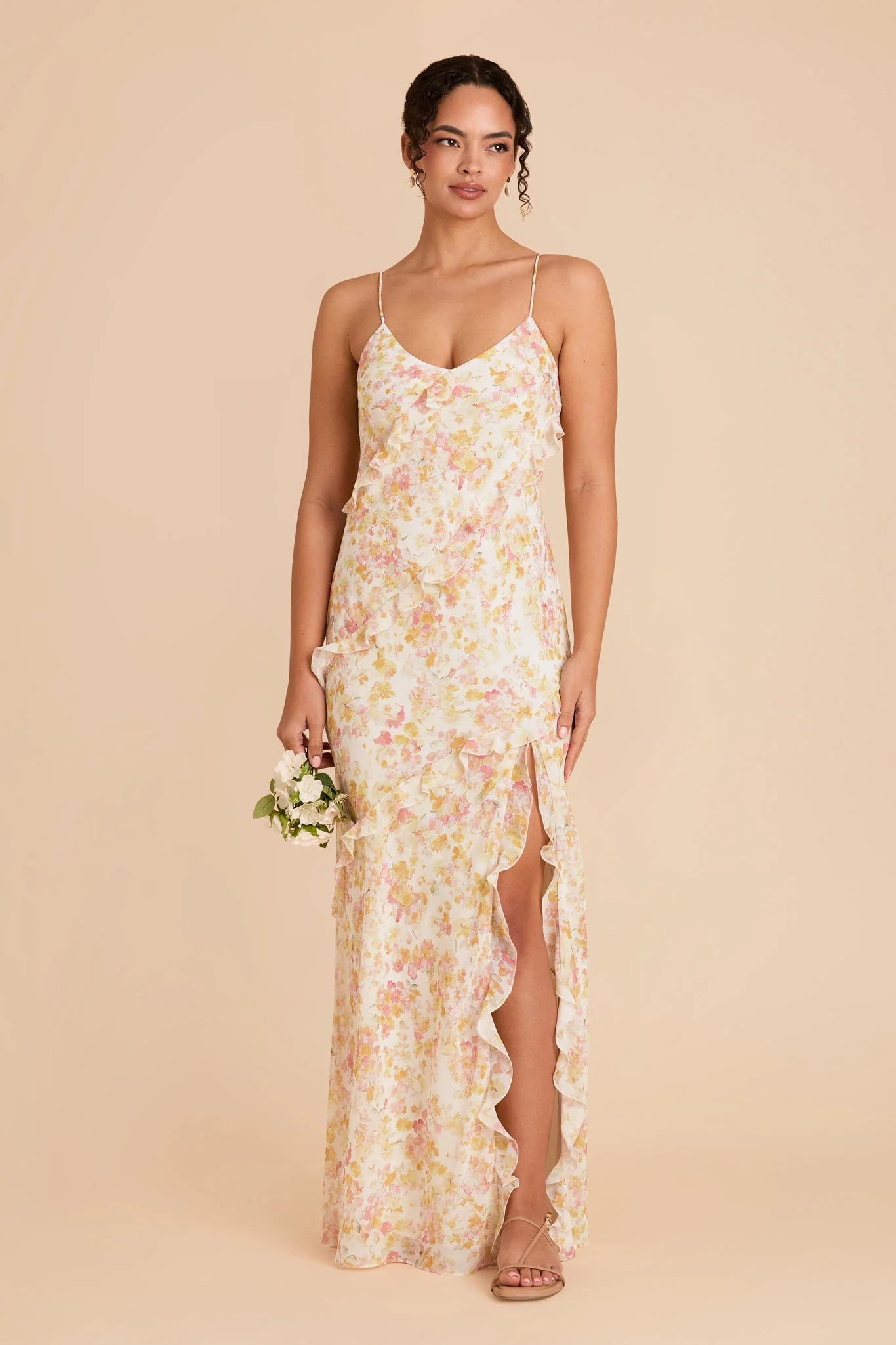 Valentina Chiffon Dress - Pressed Floral