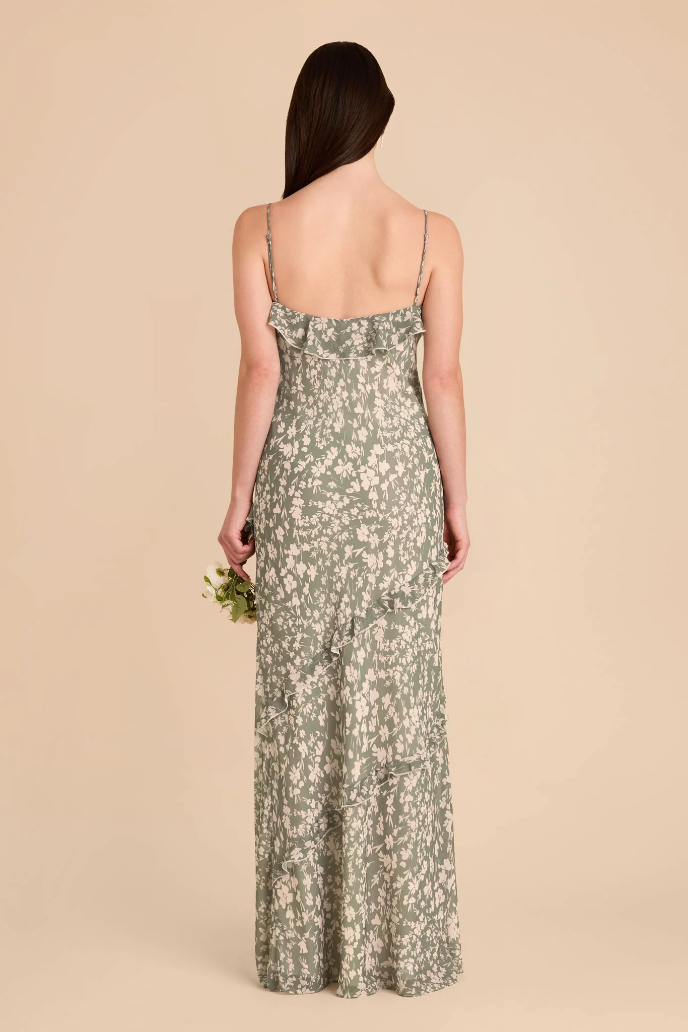 Valentina Chiffon Dress - Thyme Dreamy Floral - Image 4
