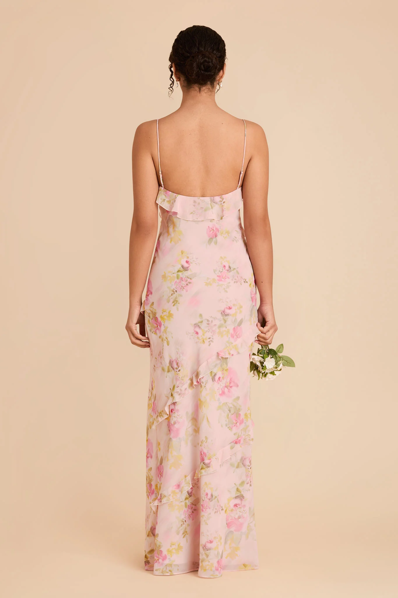 Valentina Chiffon Dress - Vintage Pink Floral - Image 4