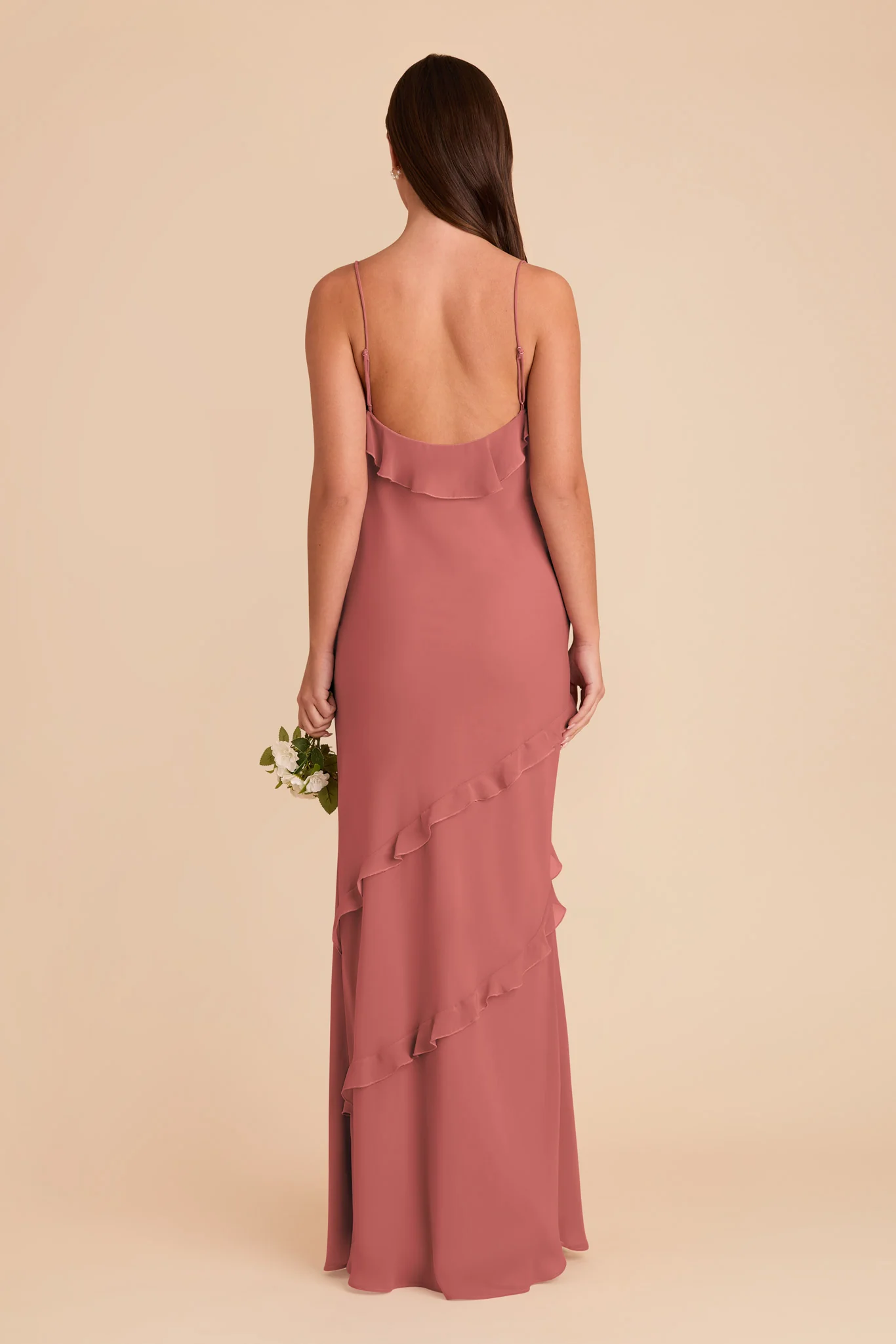 Valentina Chiffon Dress - Wild Rose - Image 5