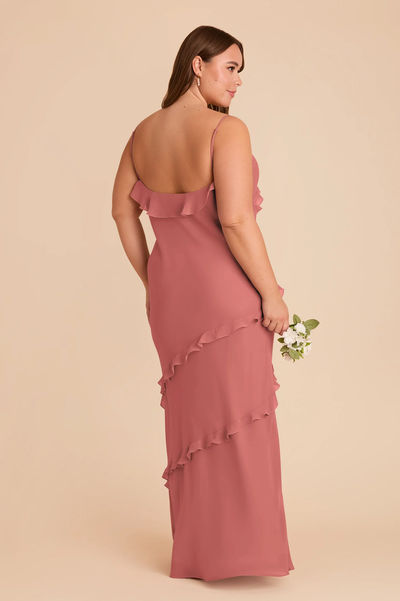 Valentina Chiffon Dress - Wild Rose - Image 8