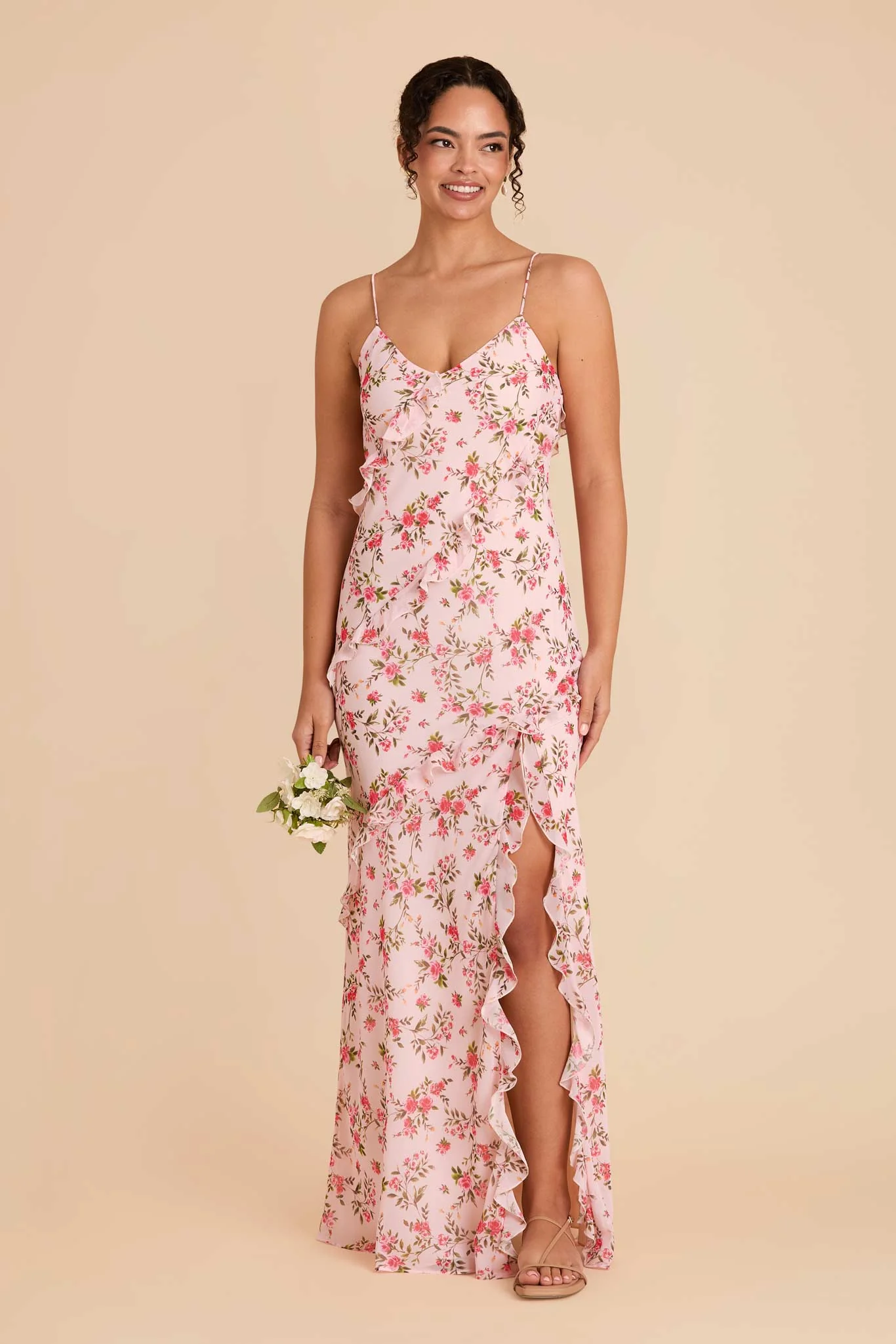 Valentina Chiffon Dress - Wild Rose Garden