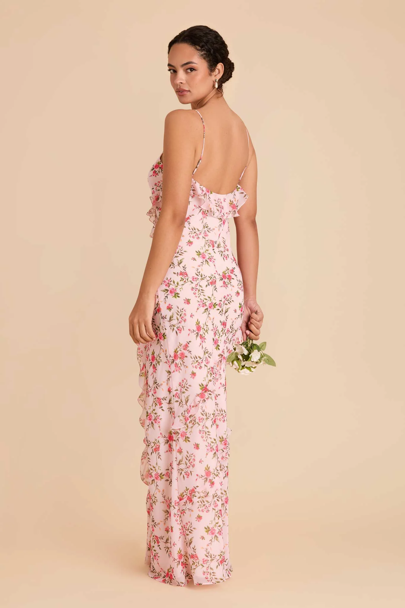 Valentina Chiffon Dress - Wild Rose Garden - Image 3