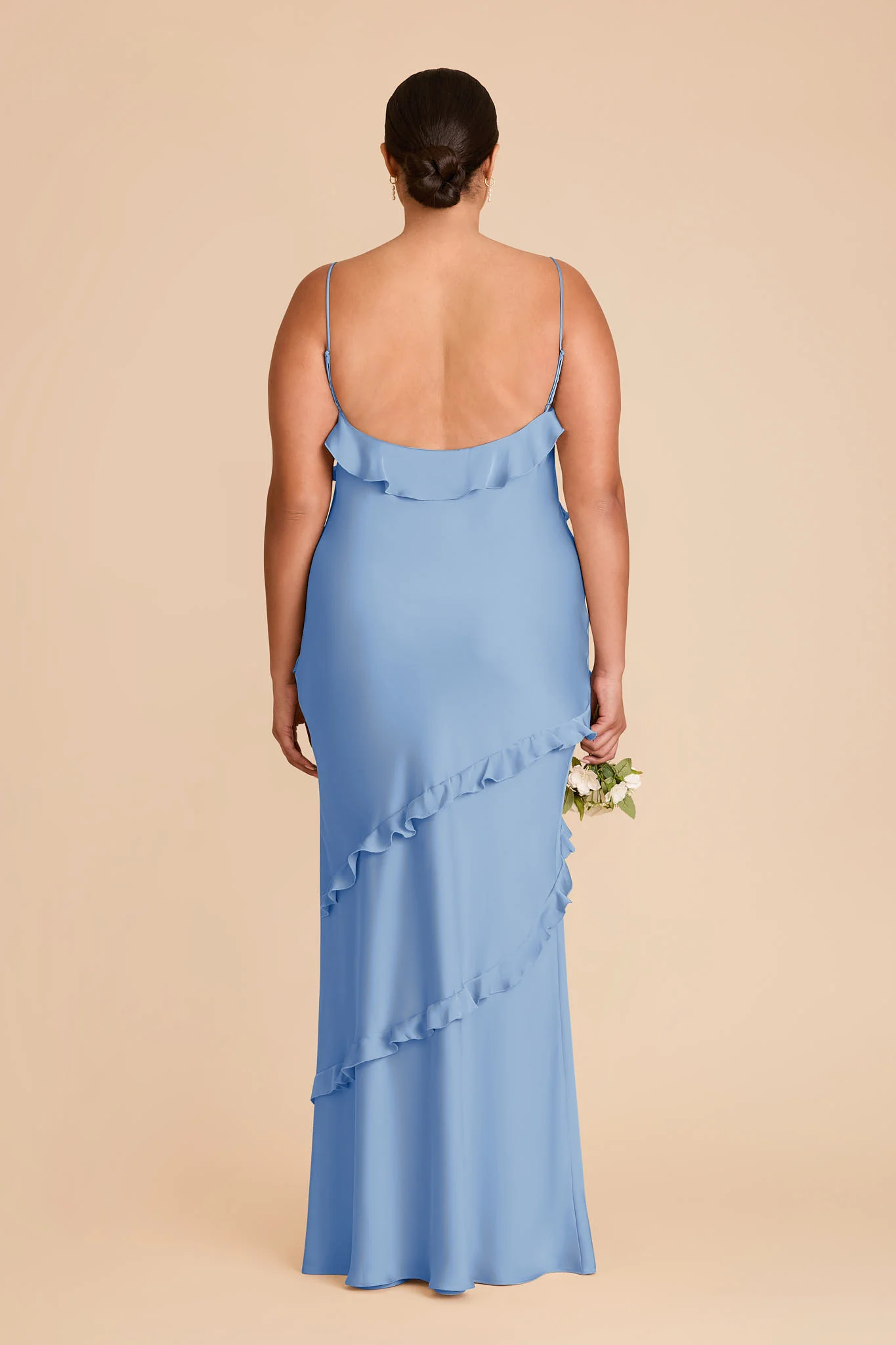 Valentina Matte Satin Dress - Bluebell - Image 8