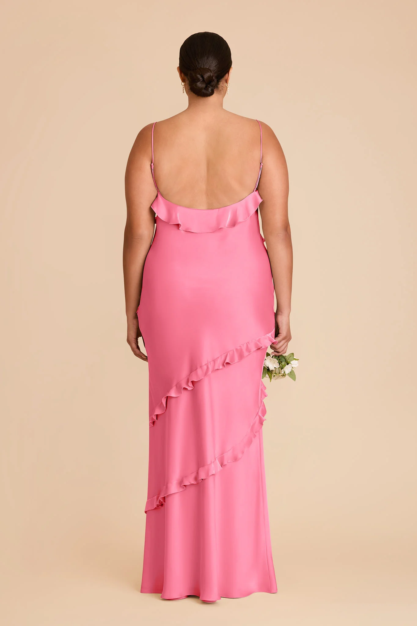 Valentina Matte Satin Dress - Bon Bon Pink - Image 8