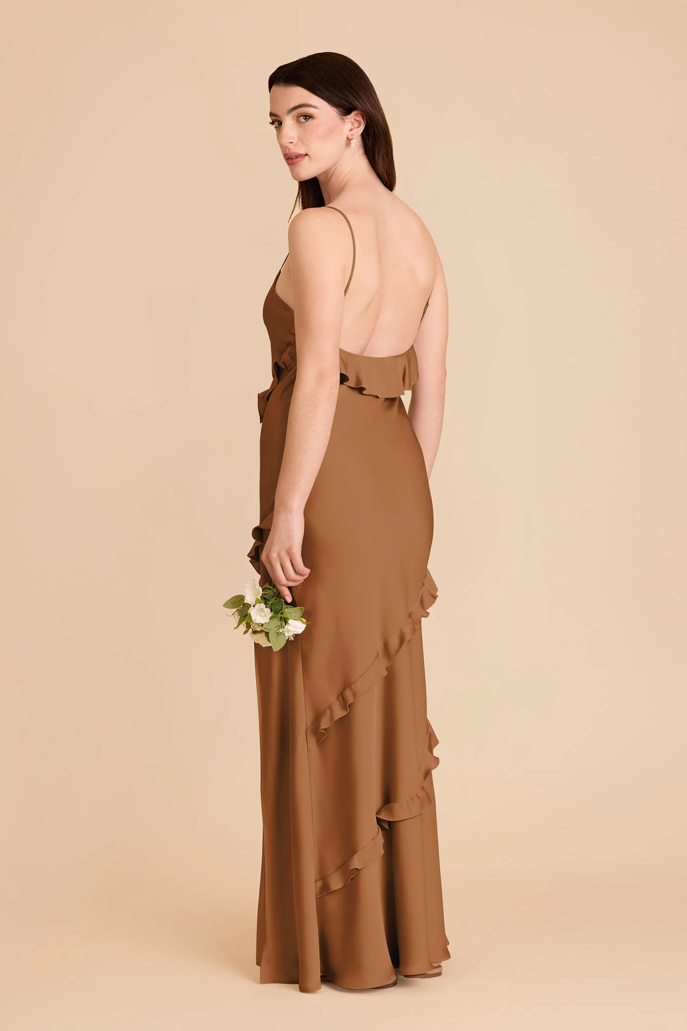 Valentina Matte Satin Dress - Copper - Image 4