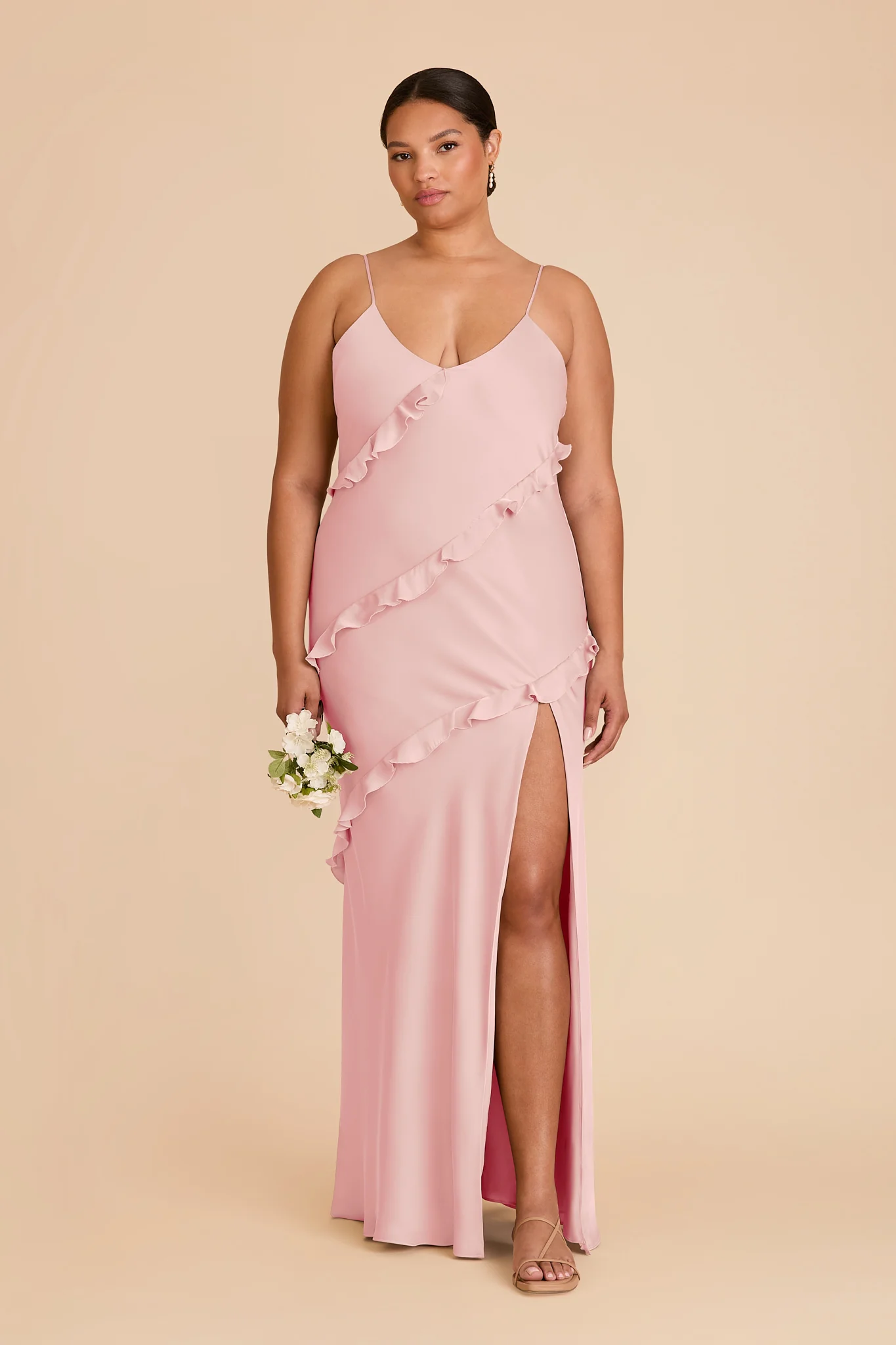 Valentina Matte Satin Dress - Fondant Pink - Image 2