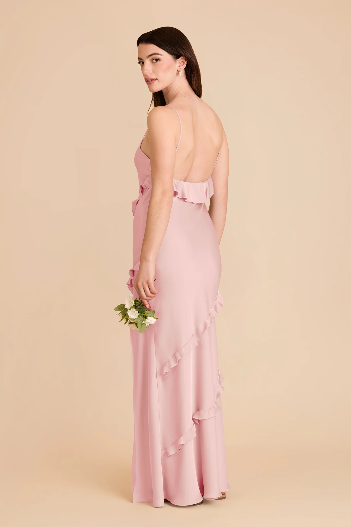 Valentina Matte Satin Dress - Fondant Pink - Image 4