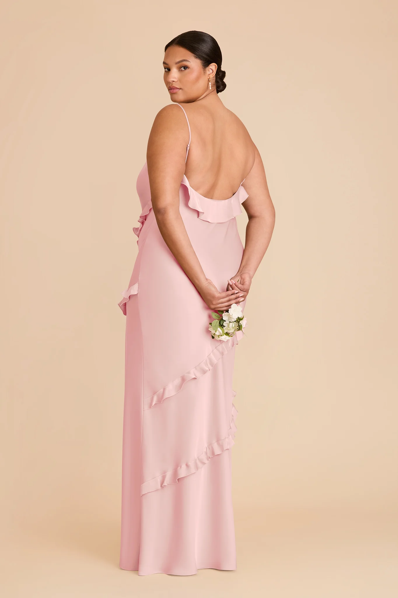 Valentina Matte Satin Dress - Fondant Pink - Image 7