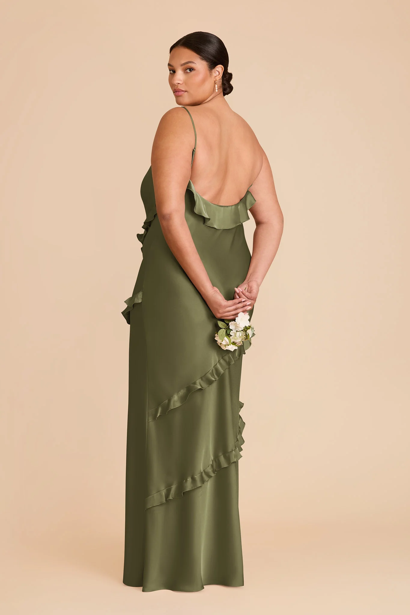 Valentina Matte Satin Dress - Martini - Image 7