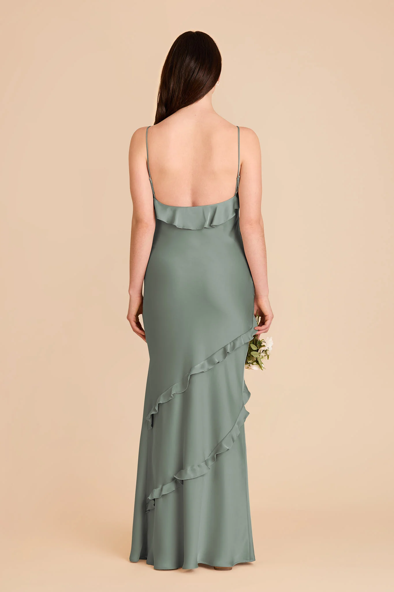 Valentina Matte Satin Dress - Sea Glass - Image 5