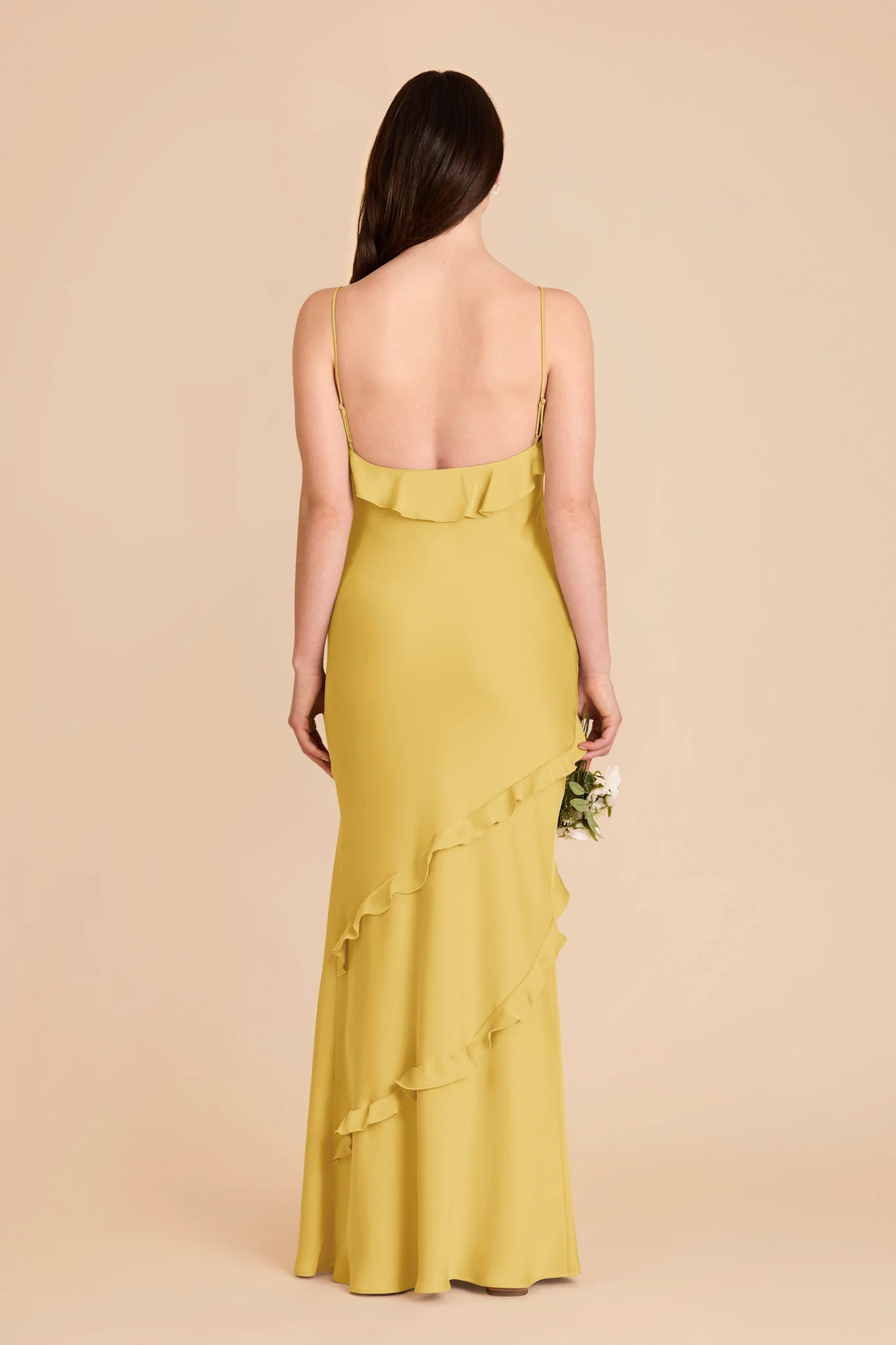 Valentina Matte Satin Dress - Sunflower Yellow - Image 4