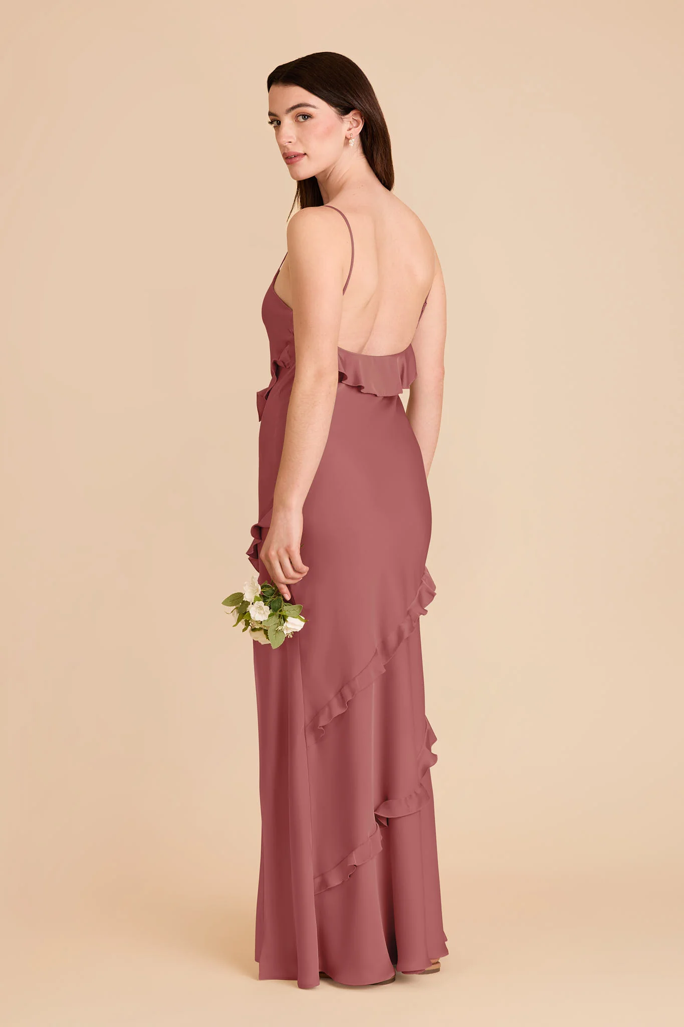 Valentina Matte Satin Dress - Wild Rose - Image 4