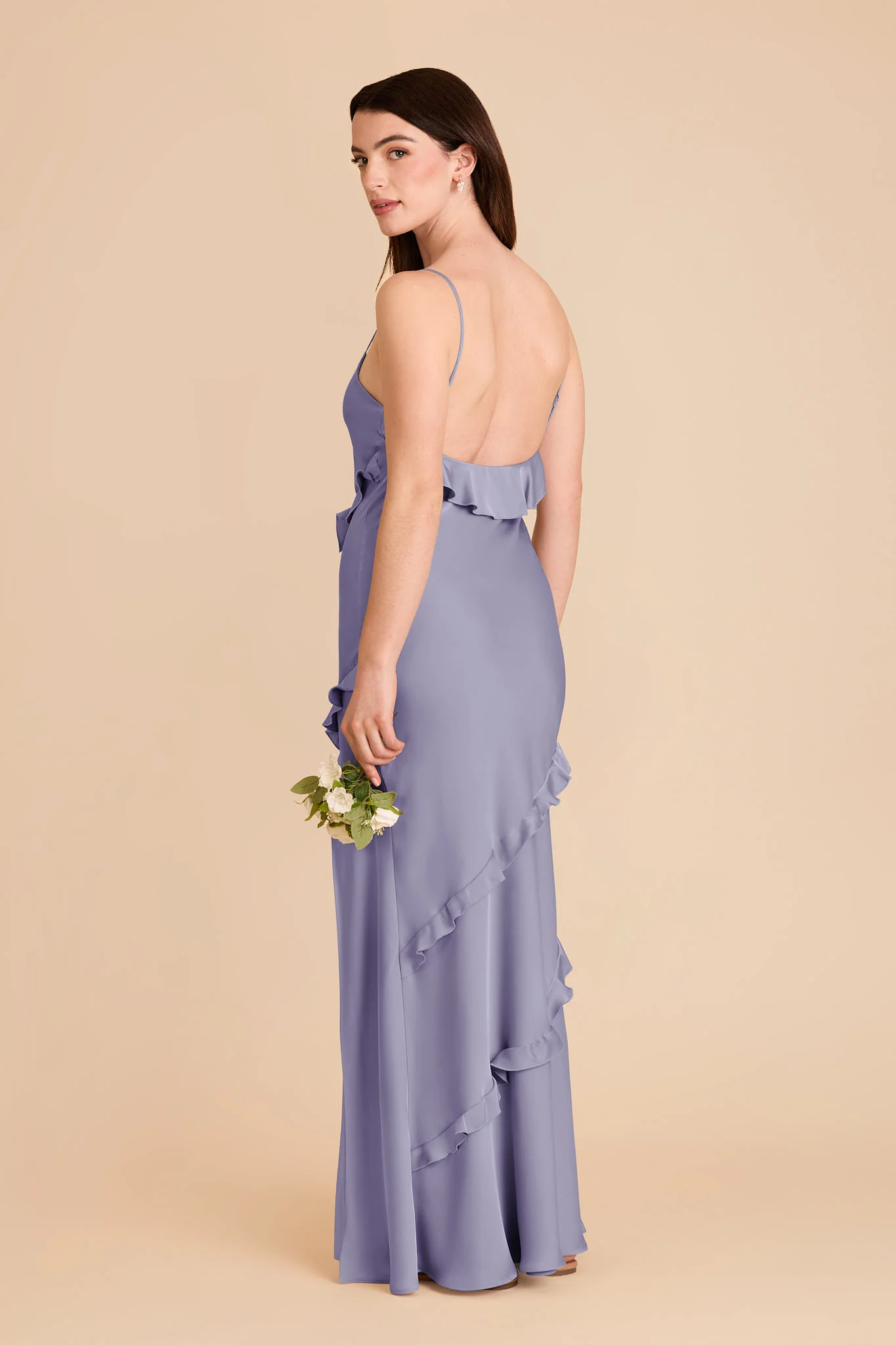 Valentina Matte Satin Dress - Wisteria - Image 4