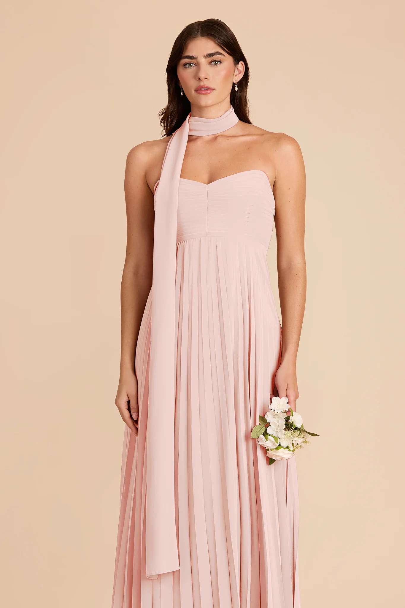 Vera Chiffon Scarf - Blush Pink - Image 2